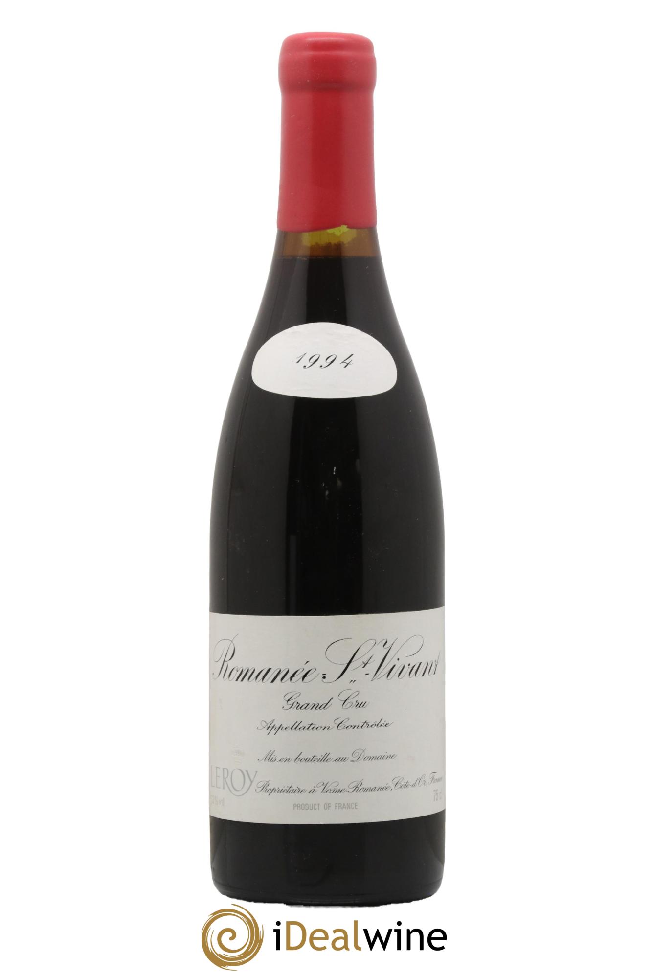 Romanée-Saint-Vivant Grand Cru Leroy (Domaine) 1994 - Lot of 1 bottle - 0