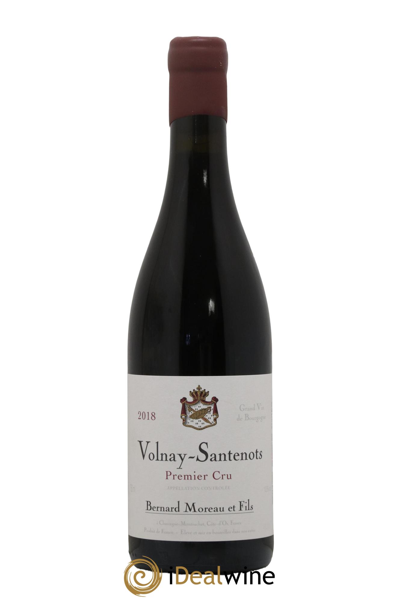Volnay-Santenots 1er Cru Bernard Moreau et Fils (Domaine) Santenots Bernard Moreau 2018 - Lot de 1 bouteille - 0