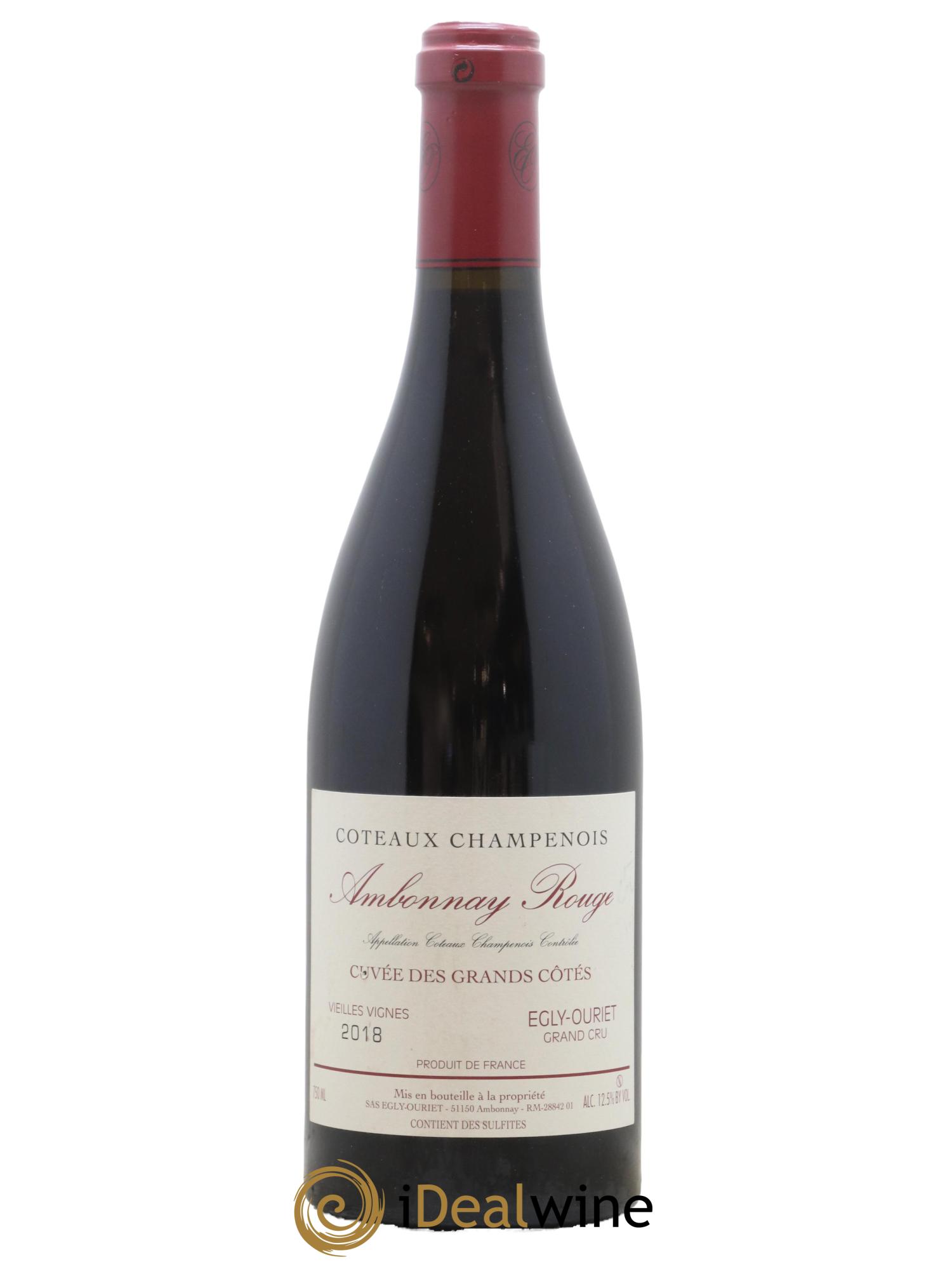 Ambonnay Cuvée des Grands Côtés VV Grand Cru Egly-Ouriet Ambonnay Maison Egly Ouriet 2018 - Lot de 1 bouteille - 0