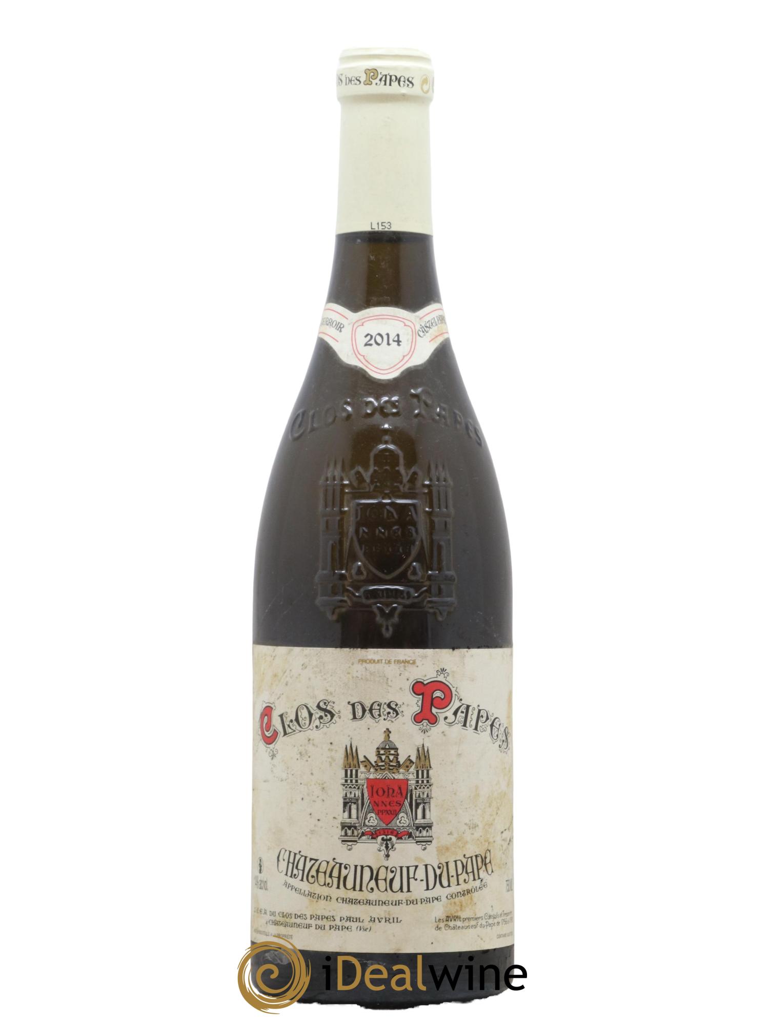 Châteauneuf-du-Pape Clos des Papes - Paul Avril 2014 - Lot de 1 bouteille - 0