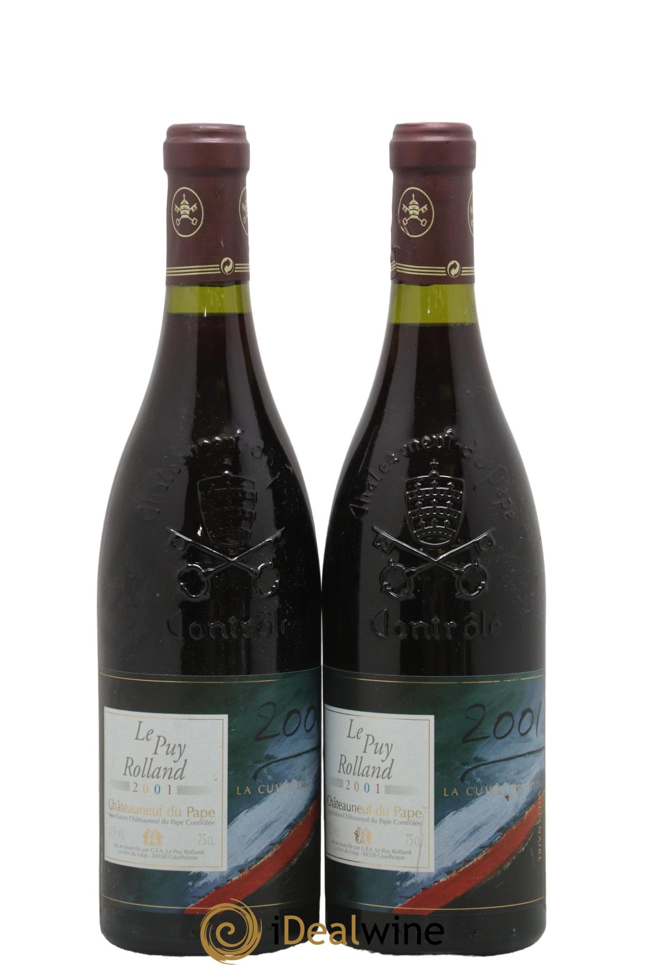 Châteauneuf-du-Pape Cuvée Du III Millénaire Le Puy Rolland Font Du Loup 2001 - Lot of 2 bottles - 0