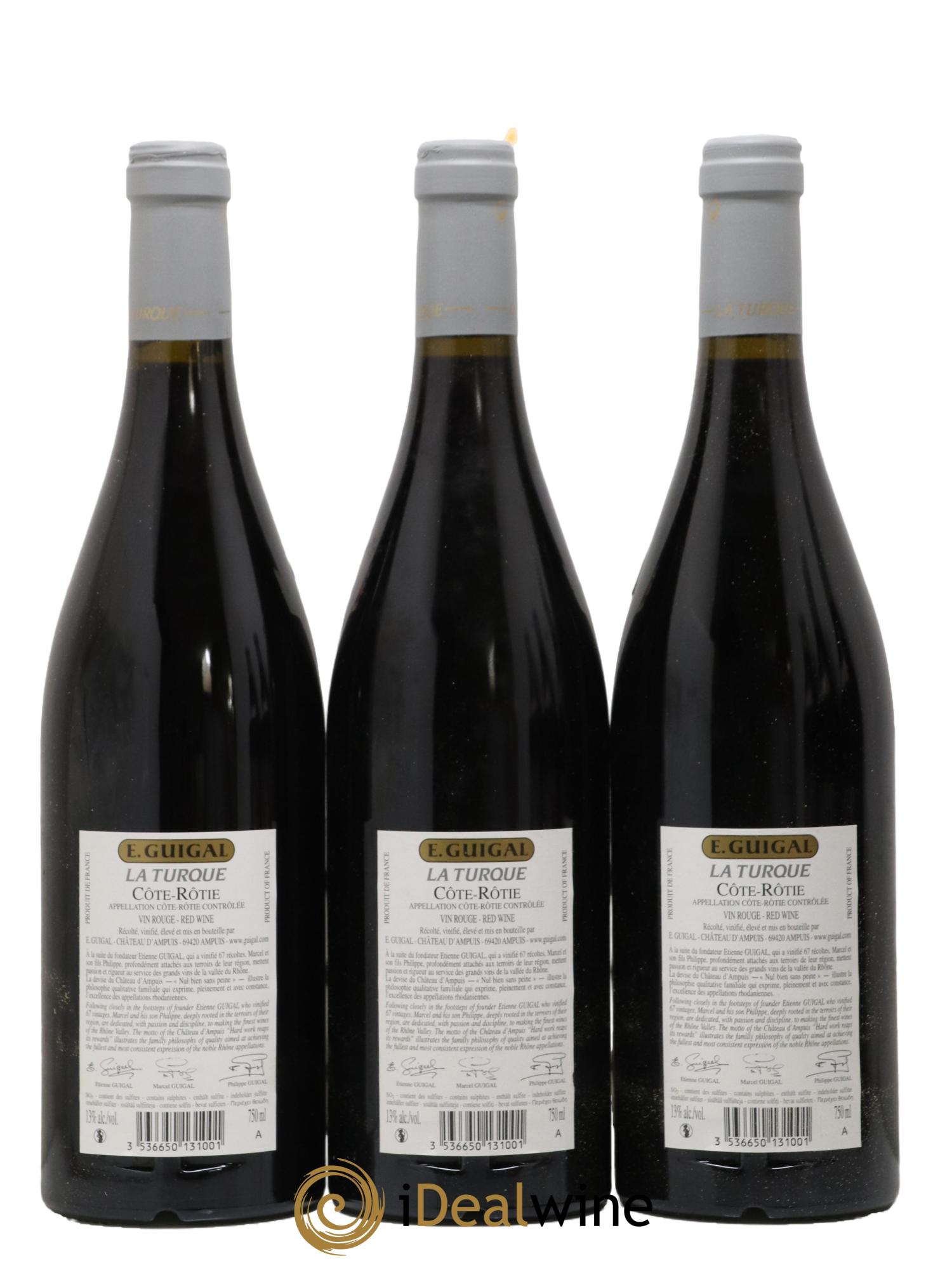 Côte-Rôtie La Turque Guigal 2011 - Posten von 6 Flaschen - 2