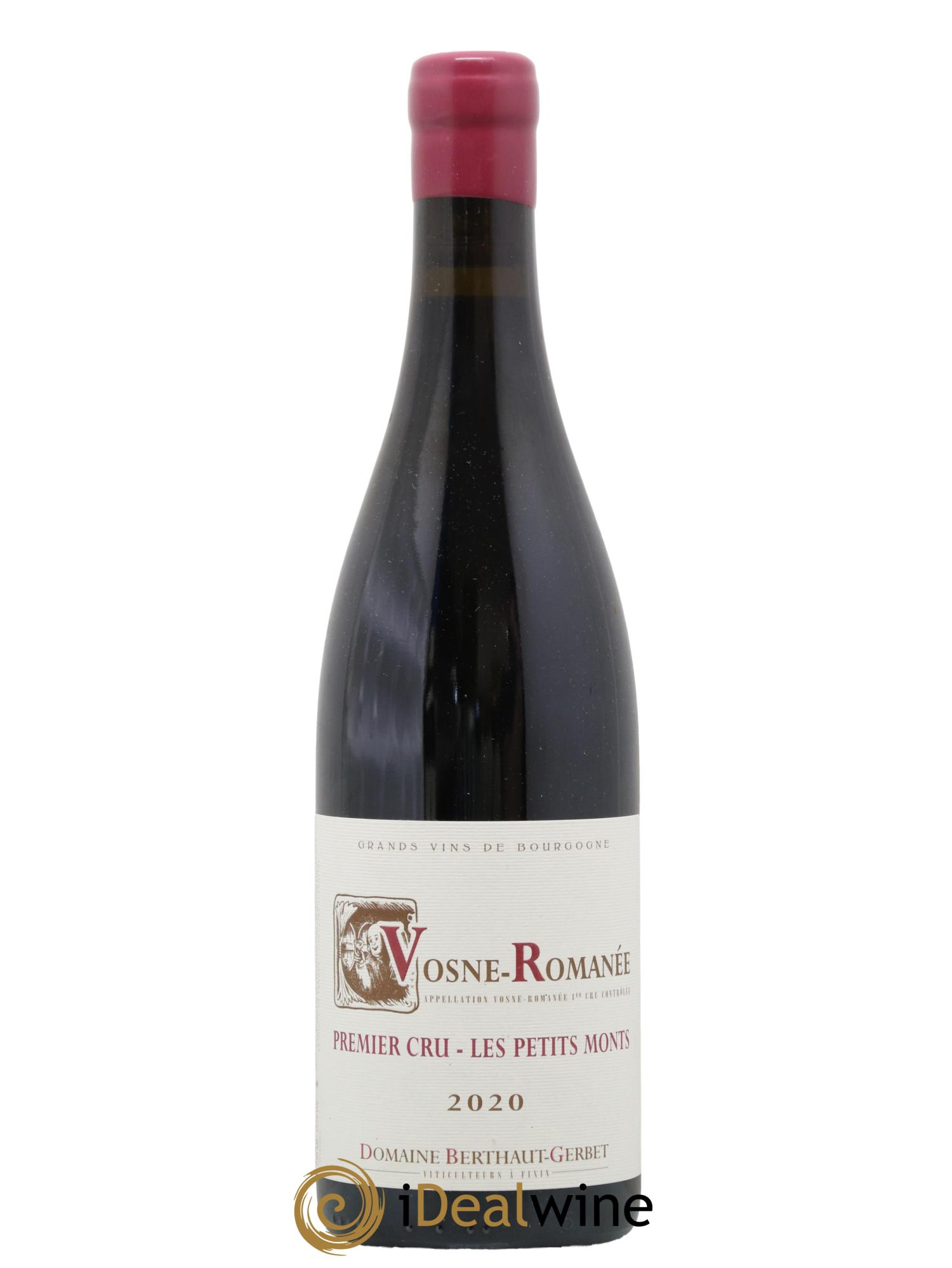 Vosne-Romanée 1er Cru Les Petits Monts Berthaut Gerbet (Domaine) 2020 - Lot de 1 bouteille - 0