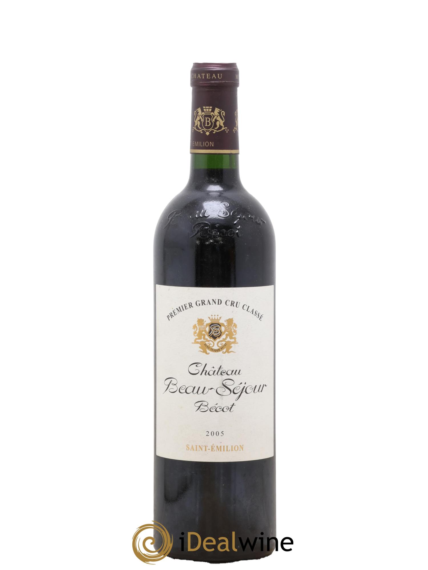 Château Beau-Séjour Bécot 1er Grand Cru Classé B 2005 - Lot de 1 bouteille - 0