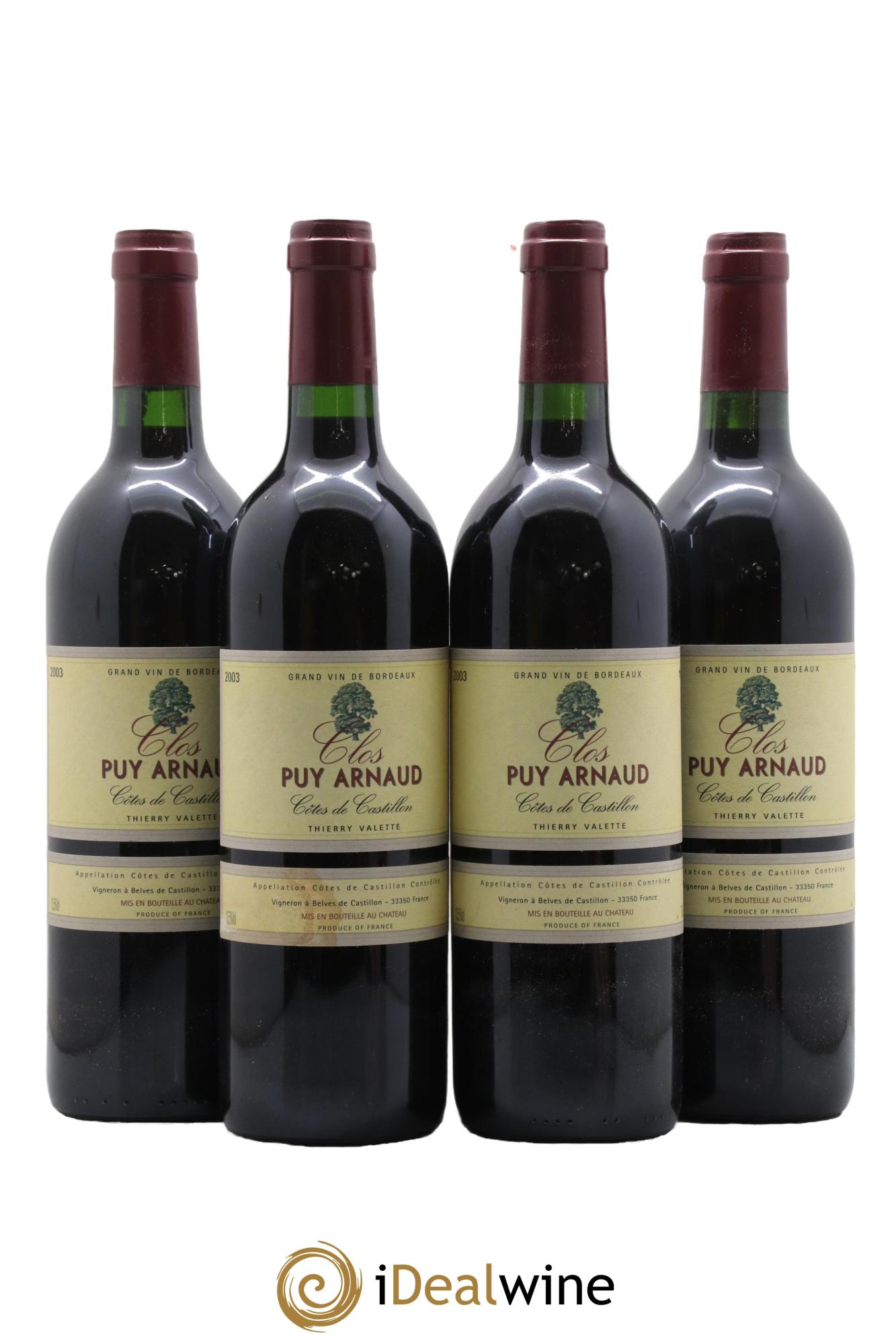 Clos Puy Arnaud 2003 - Posten von 4 Flaschen - 0