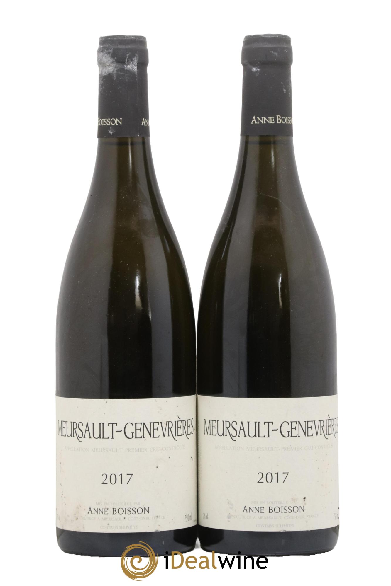 Meursault 1er Cru Genevrières Anne Boisson 2017 - Lotto di 2 bottiglie - 0