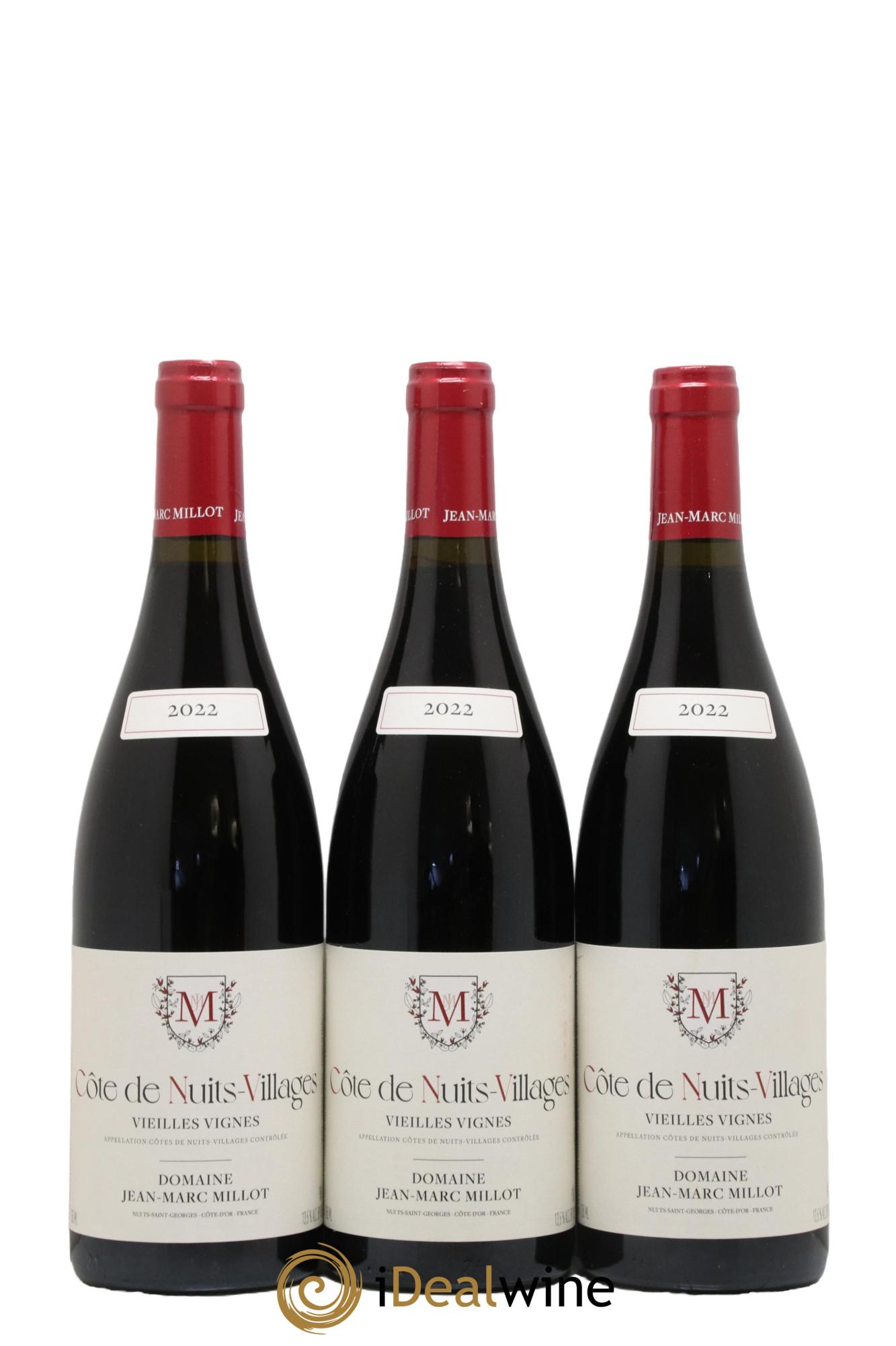 Côte de Nuits Vieilles Vignes Jean-Marc Millot 2022 - Lot de 3 bouteilles - 0