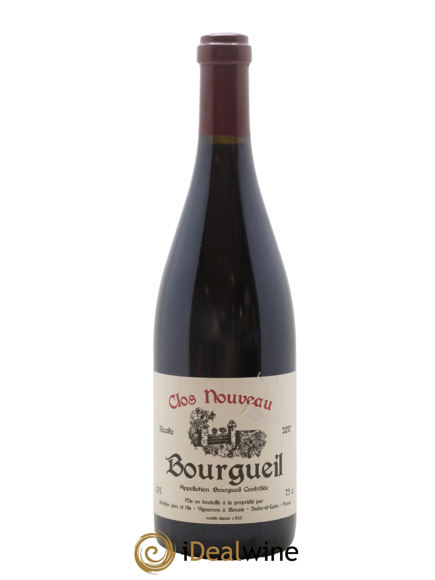 Bourgueil Clos Nouveau Domaine du Bel Air 2017 - Lot de 1 bouteille - 0