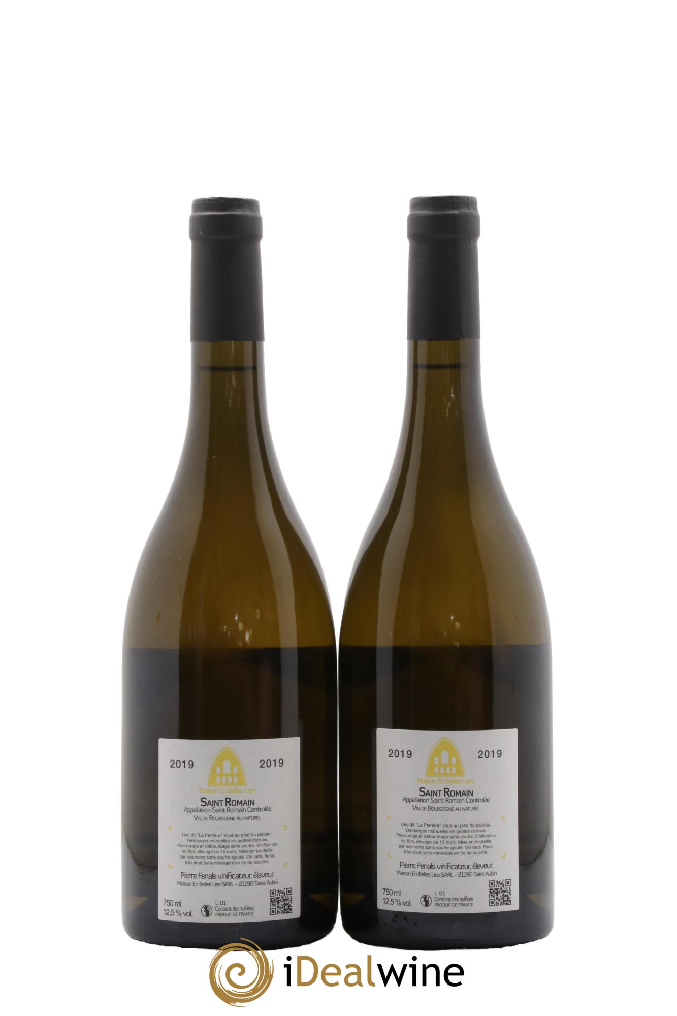 Saint-Romain Maison En Belles Lies 2019 - Posten von 2 Flaschen - 1