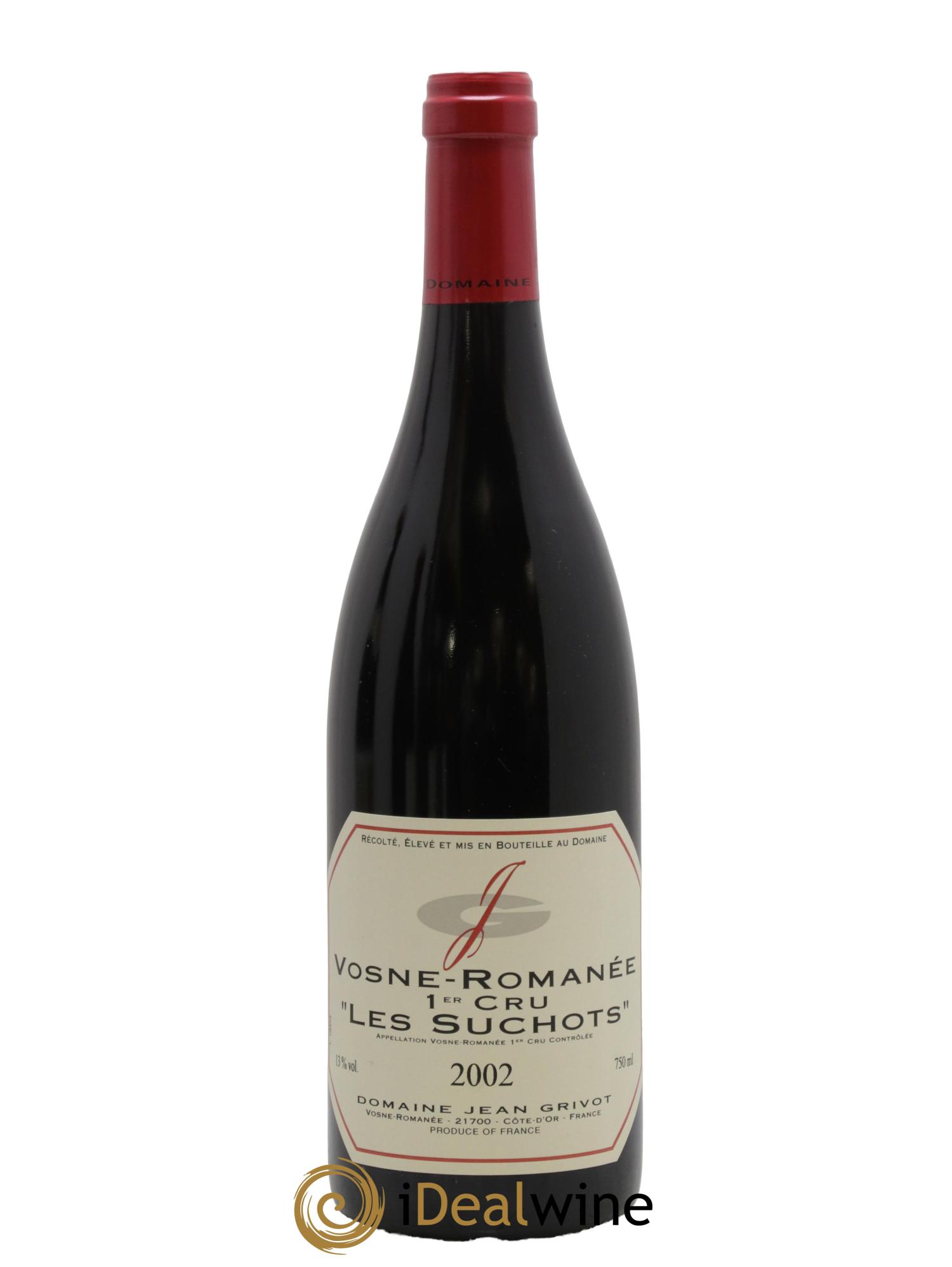 Vosne-Romanée 1er Cru Les Suchots Jean Grivot 2002 - Lot de 1 bouteille - 0