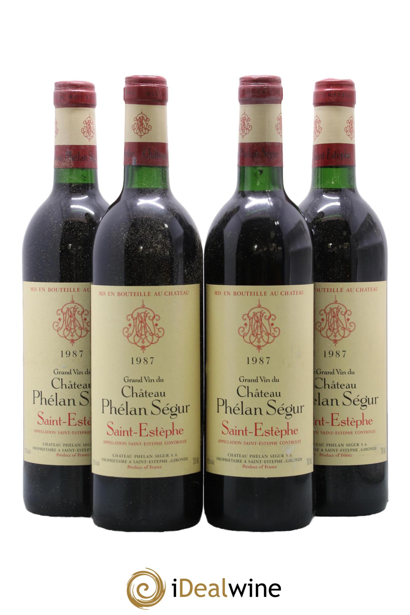 Château Phélan Ségur 1987 - Lot de 4 bouteilles - 0