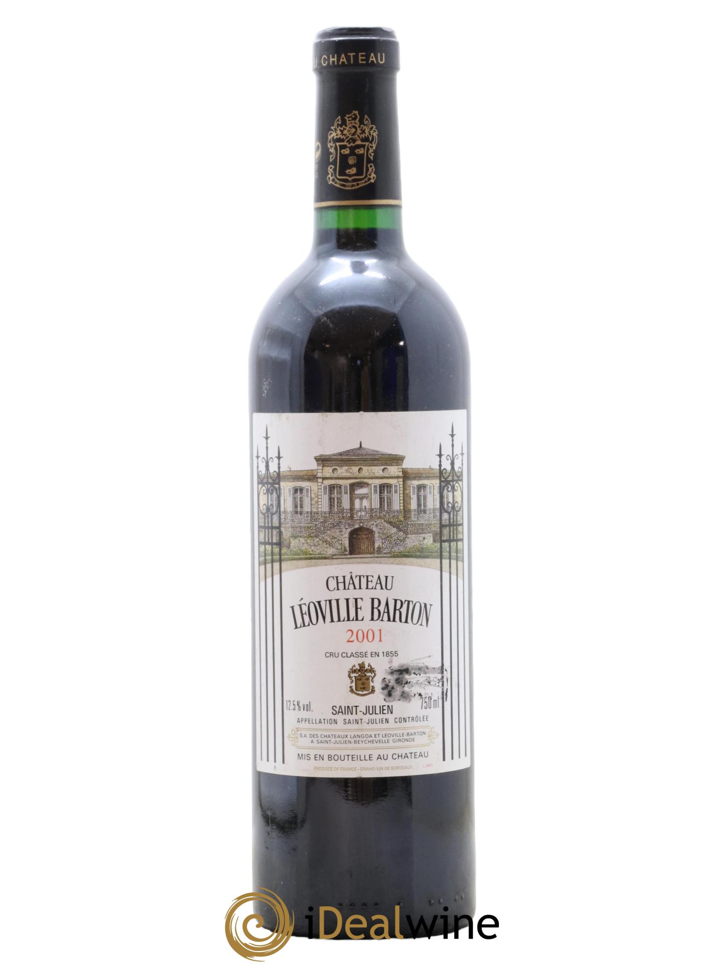 Château Léoville Barton 2ème Grand Cru Classé 2001 - Lot de 1 bouteille - 0