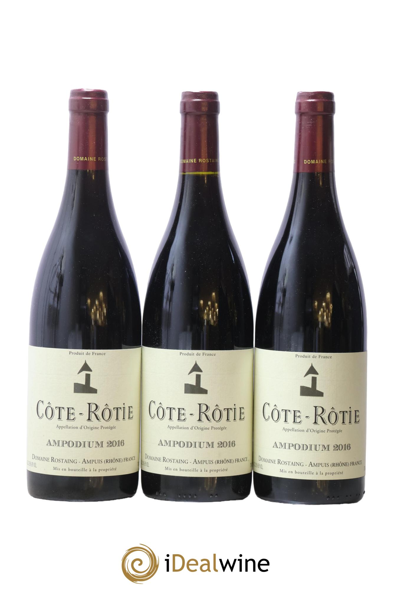 Côte-Rôtie Ampodium René Rostaing 2016 - Posten von 3 Flaschen - 0