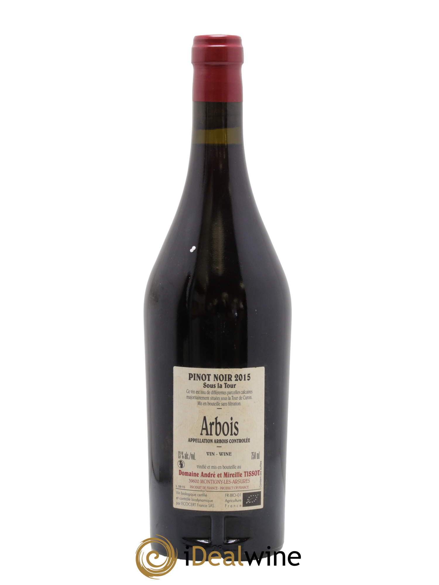 Arbois Sous la Tour Pinot Noir Bénédicte et Stéphane Tissot 2015 - Lot of 1 bottle - 1