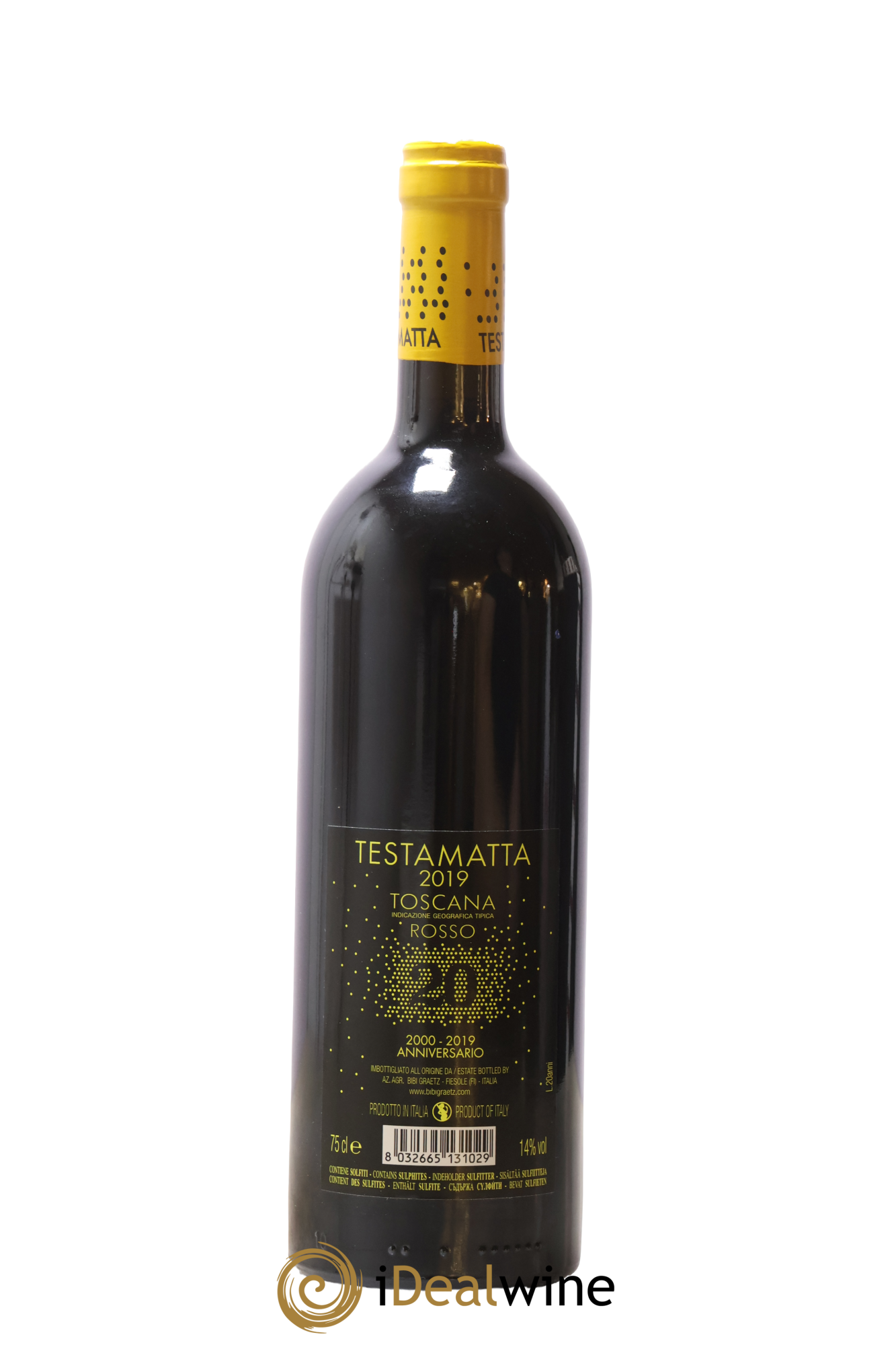 Toscana IGT Testamatta Bibi Graetz 2019 - Lot de 1 bouteille - 1