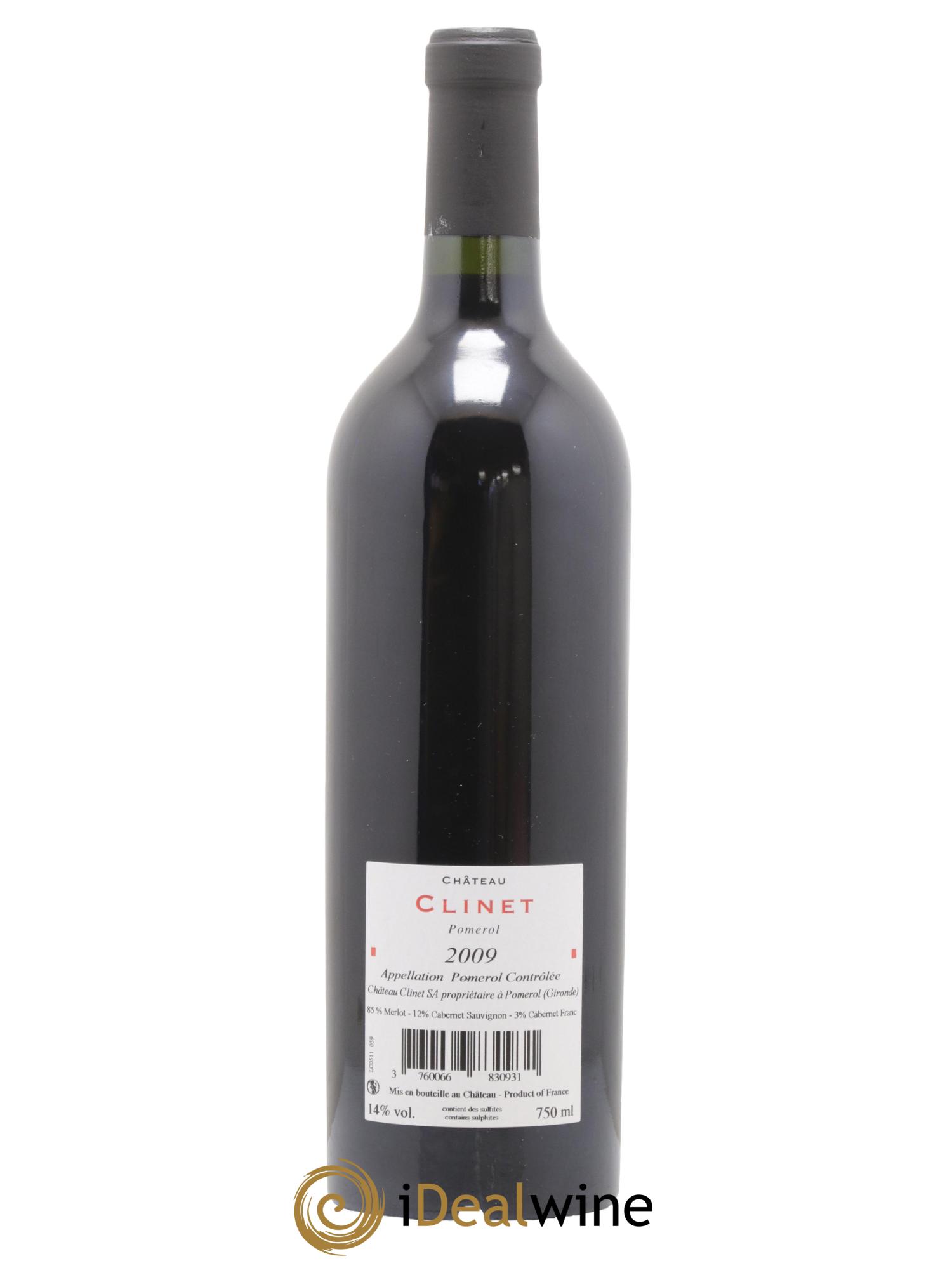 Château Clinet 2009 - Lot de 1 bouteille - 1