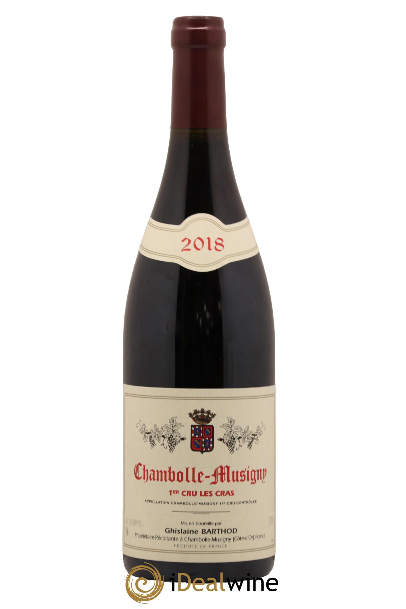 Chambolle-Musigny 1er Cru Les Cras Ghislaine Barthod 2018 - Lot de 1 bouteille - 0