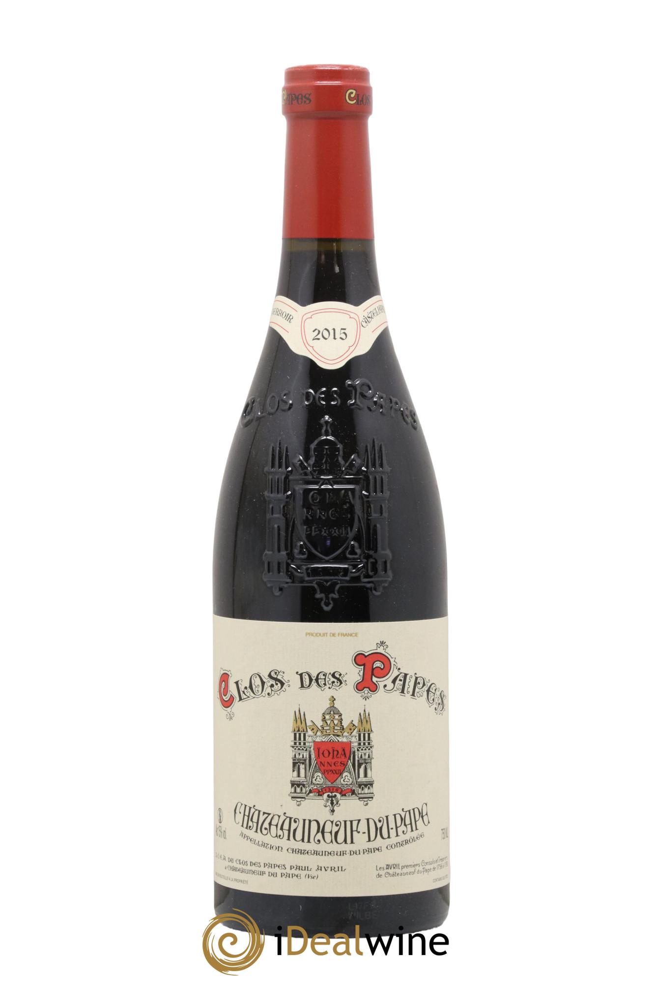 Châteauneuf-du-Pape Clos des Papes - Paul Avril 2015 - Lot de 1 bouteille - 0