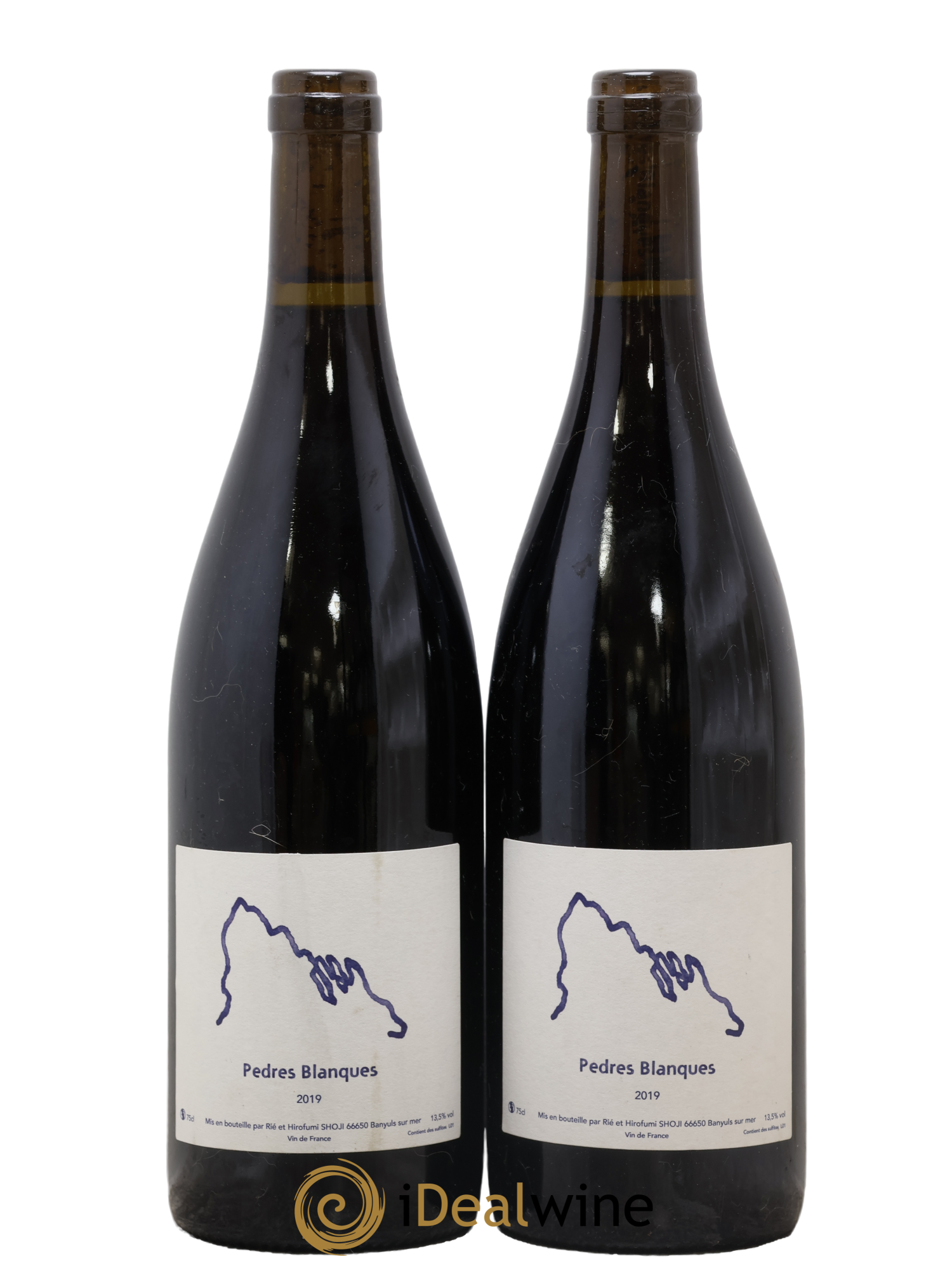 Vin de France Pedres Blanques Rié et Hirofumi Shoji 2019 - Lot de 2 bouteilles - 0