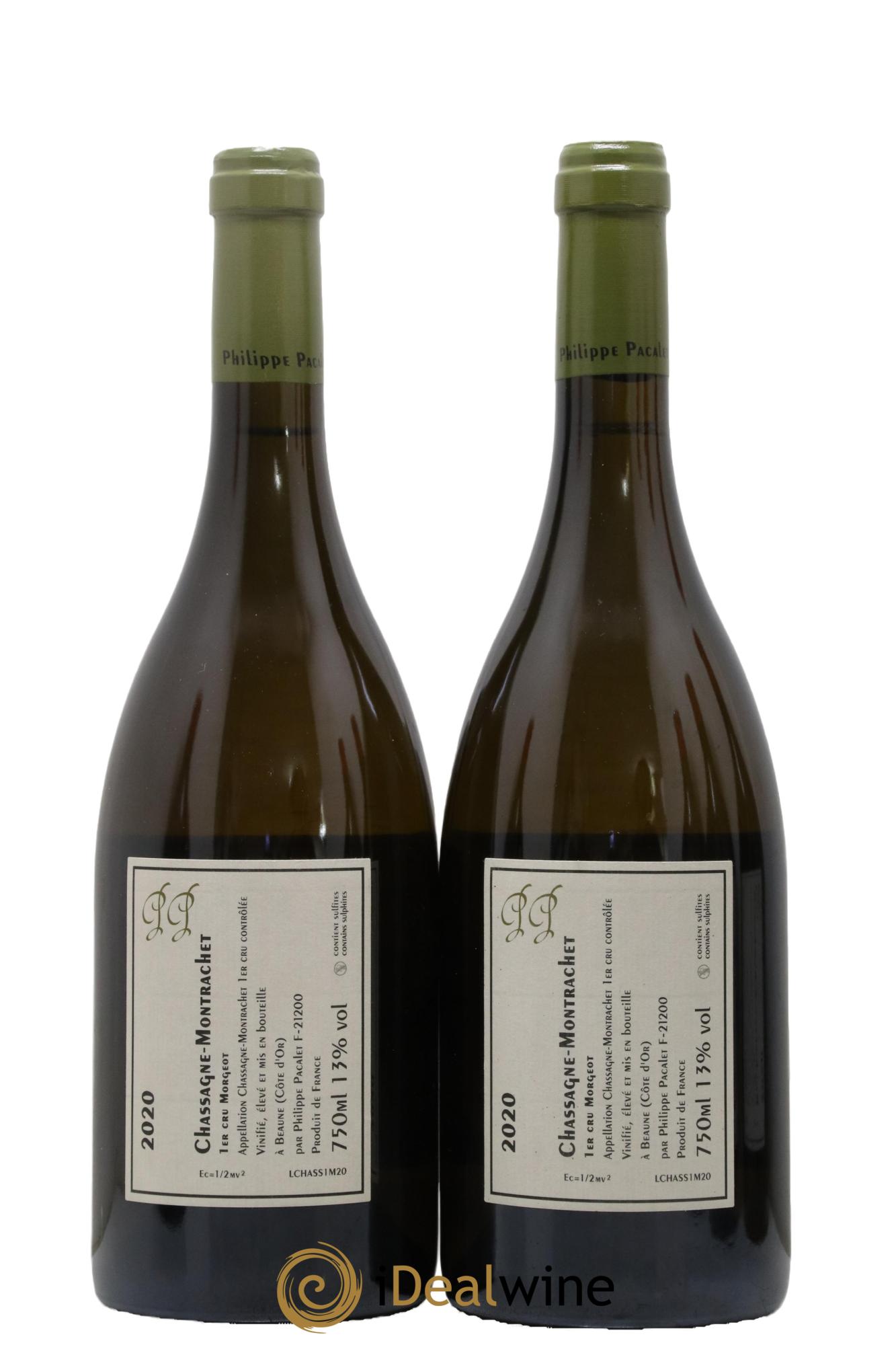 Chassagne-Montrachet 1er Cru Morgeot Philippe Pacalet 2020 - Lot de 2 bouteilles - 1