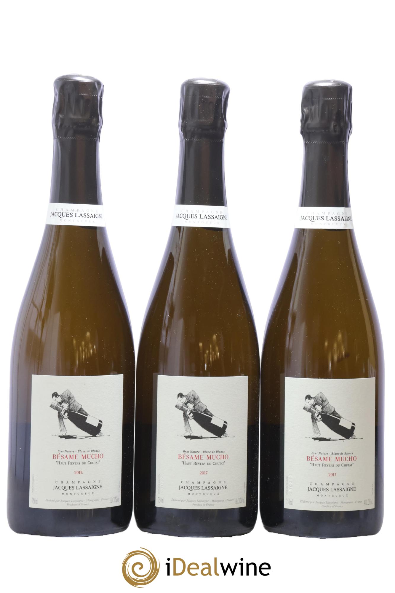 Champagne Bésame Mucho Jacques Lassaigne 2017 - Lot de 3 bouteilles - 0