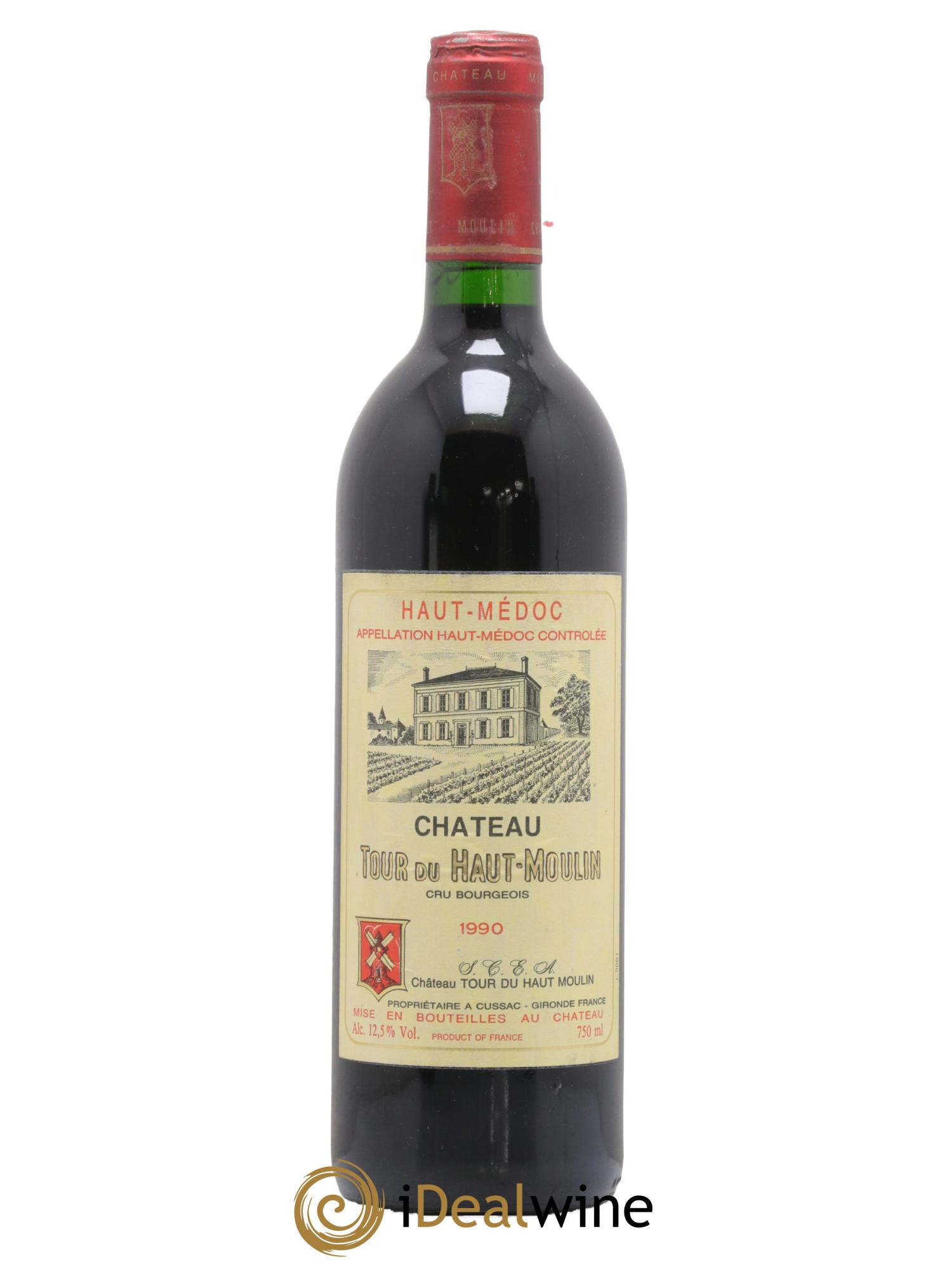 Château Tour du Haut Moulin Cru Bourgeois 1990 - Lot de 1 bouteille - 0