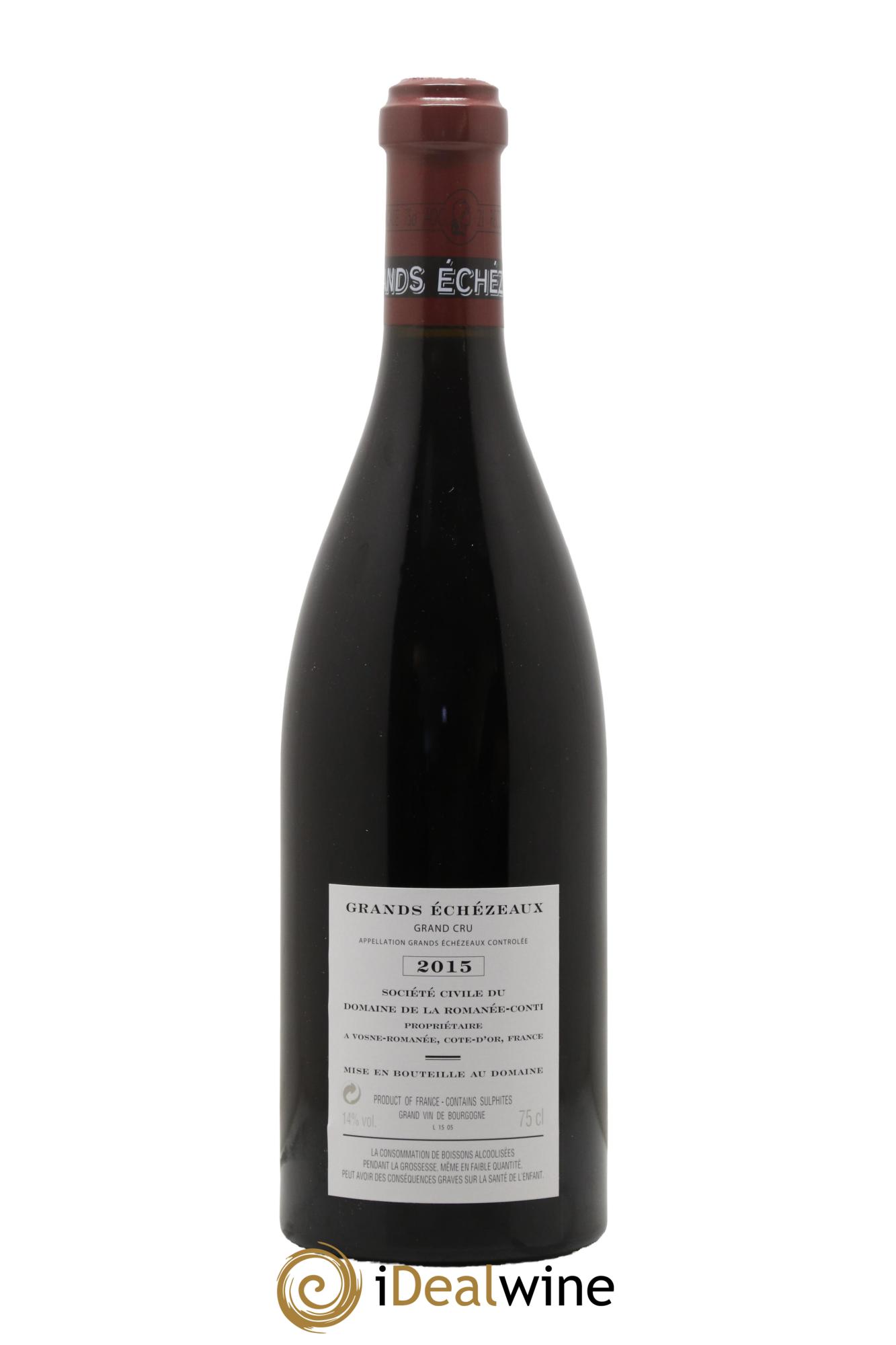 Grands-Echezeaux Grand Cru Domaine de la Romanée-Conti 2015 - Posten von 1 Flasche - 1