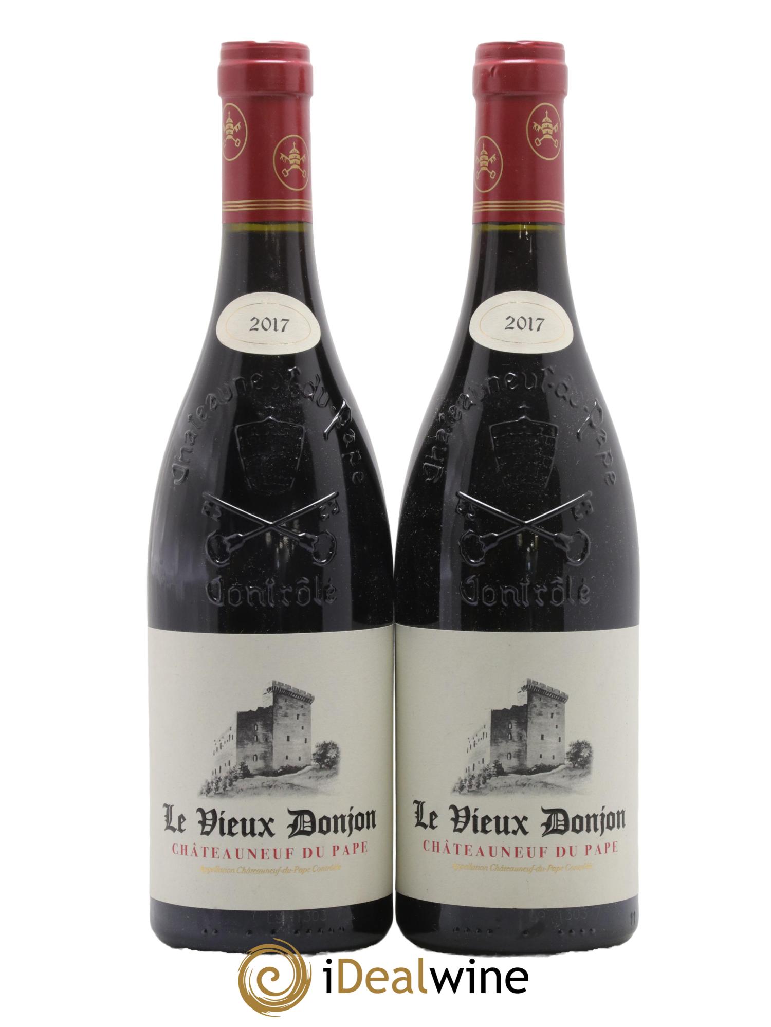 Châteauneuf-du-Pape Le Vieux Donjon Michel Lucien 2017 - Posten von 2 Flaschen - 0