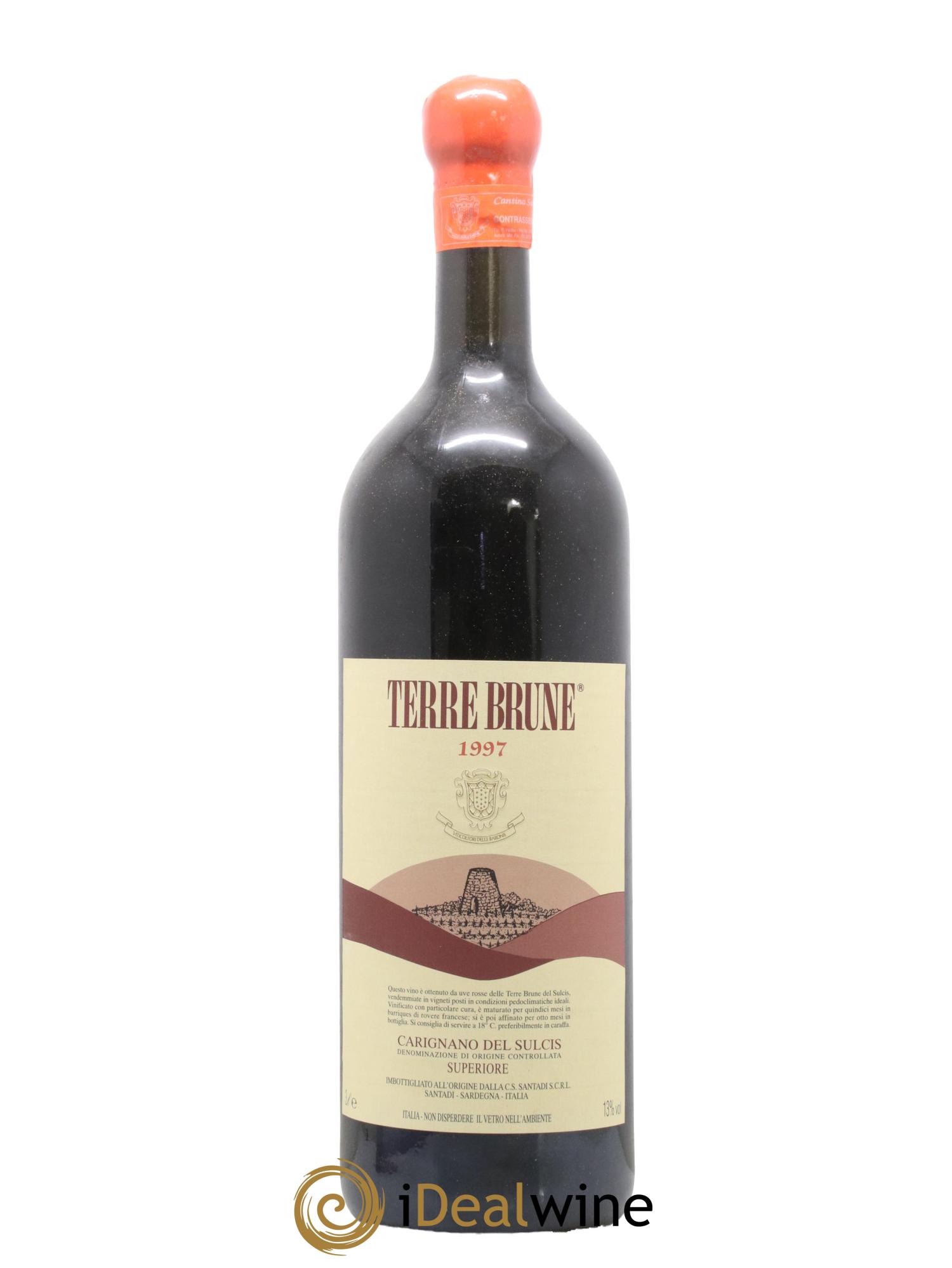 Sardaigne Carignano del Sulcis DOC Terre Brune Cantina di Santadi 1997 - Lot de 1 double magnum - 1