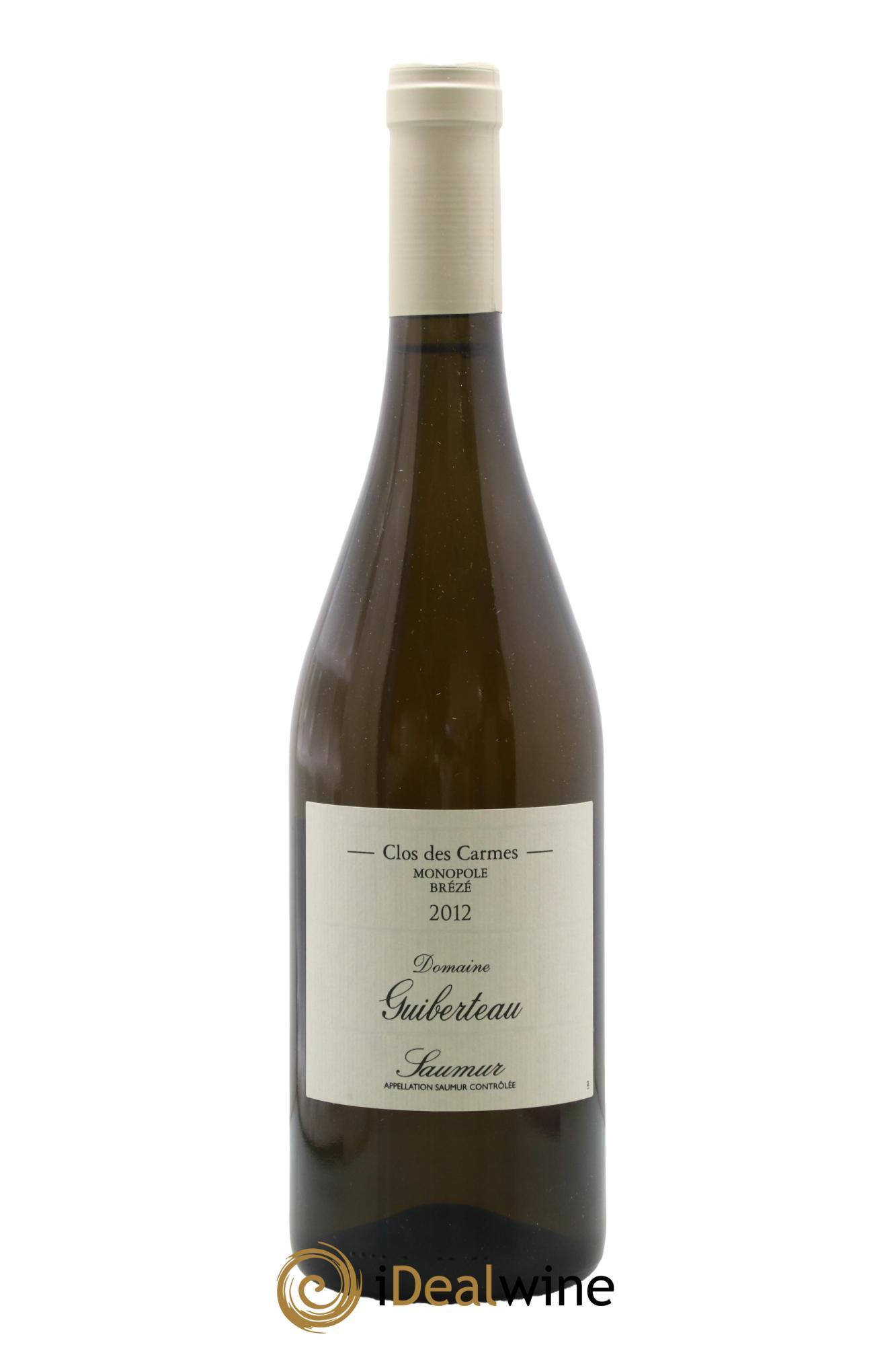 Saumur Brézé Clos des Carmes Domaine Guiberteau 2012 - Lot de 1 bouteille - 0