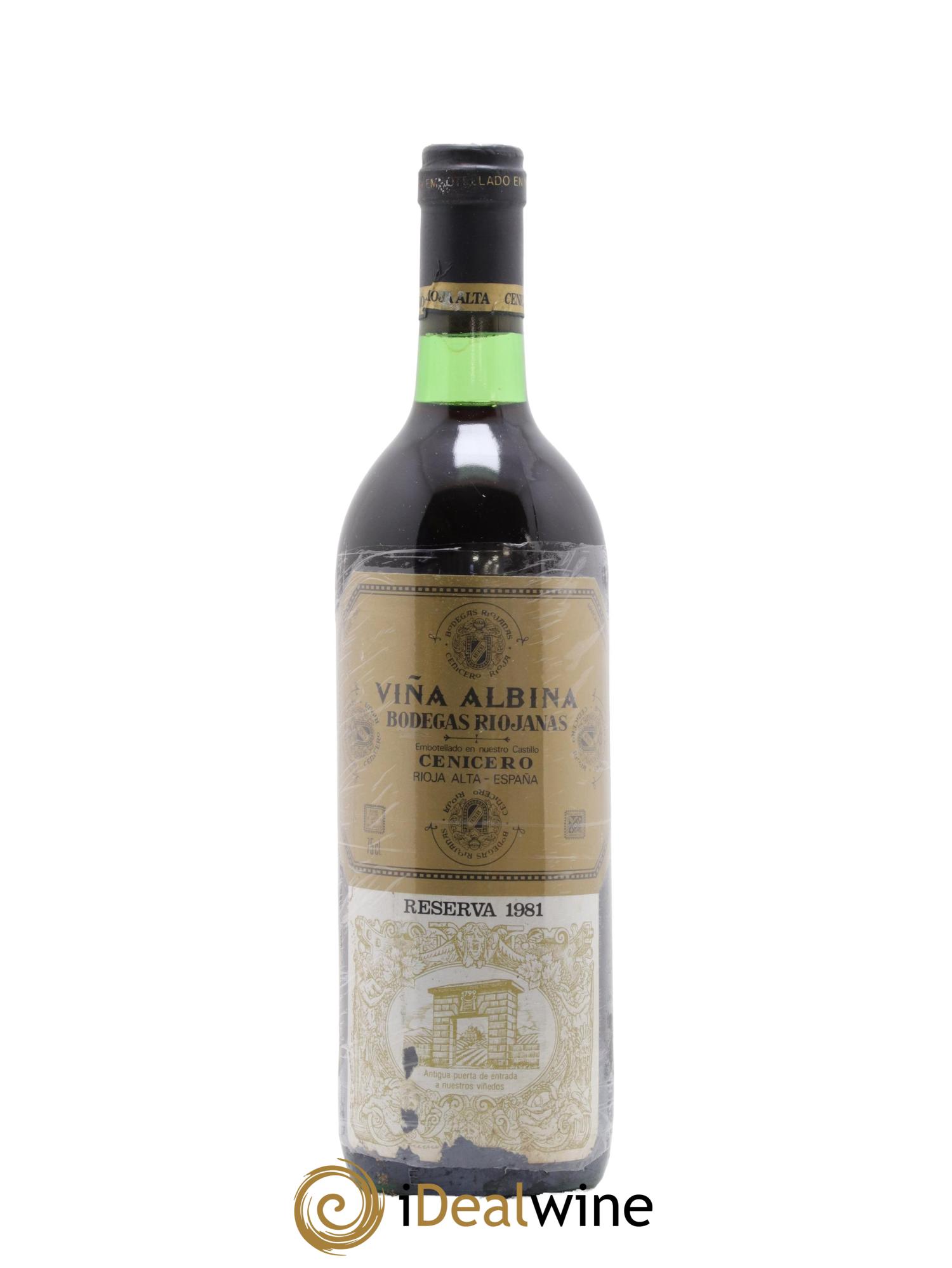 Rioja DOCA Vina Albina Reserva Riojanas 1981 - Lot of 1 bottle - 0