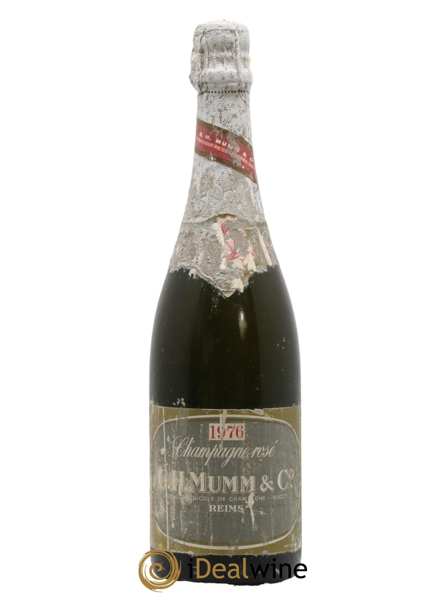 Champagne - Cordon Rosé Maison Mumm 1976 - Lot de 1 bouteille - 0