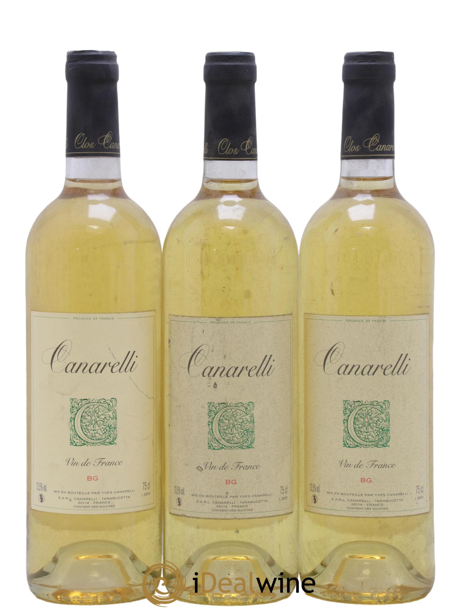 Vin de France Bianco Gentile Clos Canarelli 2015 - Posten von 3 Flaschen - 0