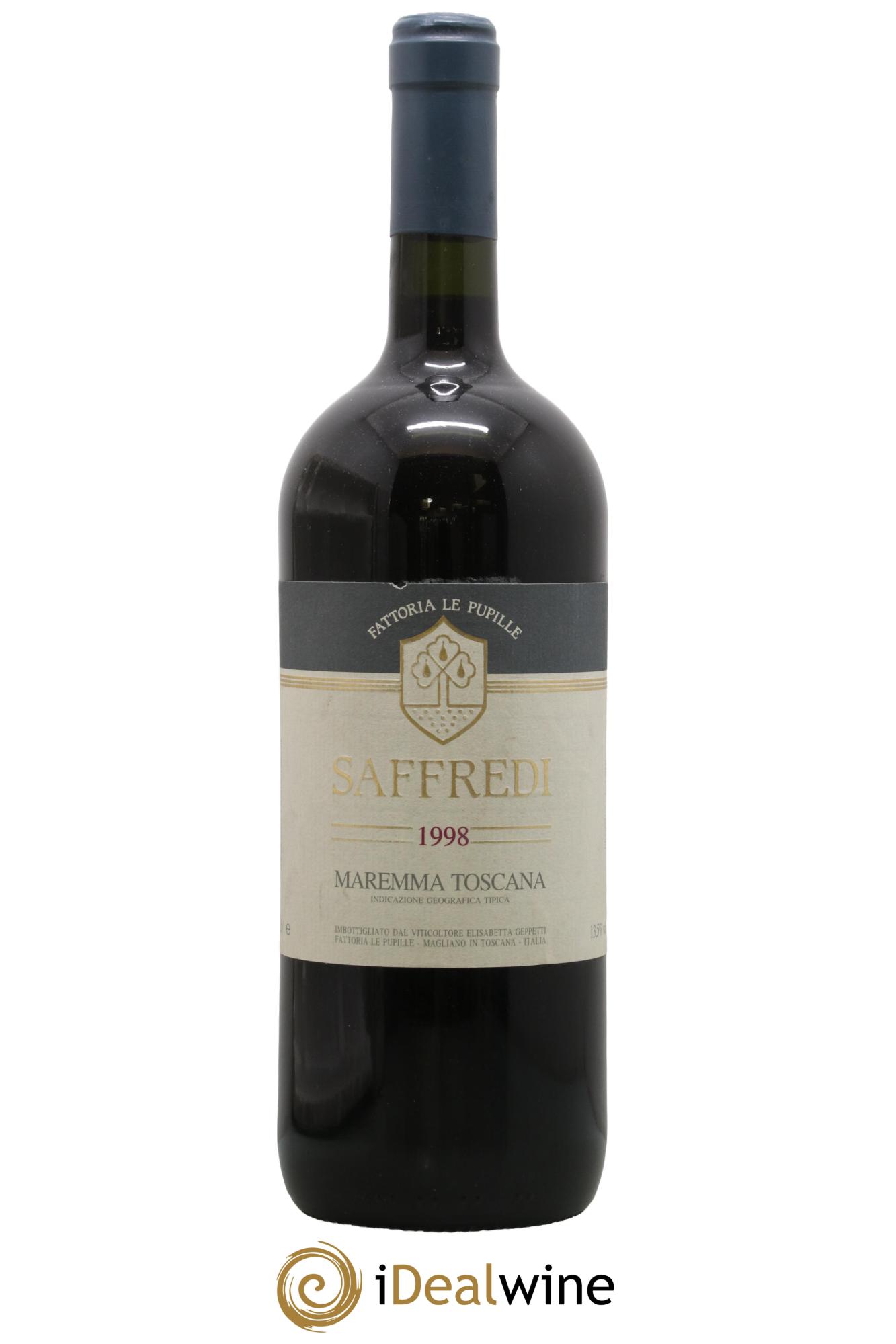Italie Maremma Toscana Igt Rosso Saffredi Fattoria Le Pupille 1998 - Posten von 1 Magnum - 0