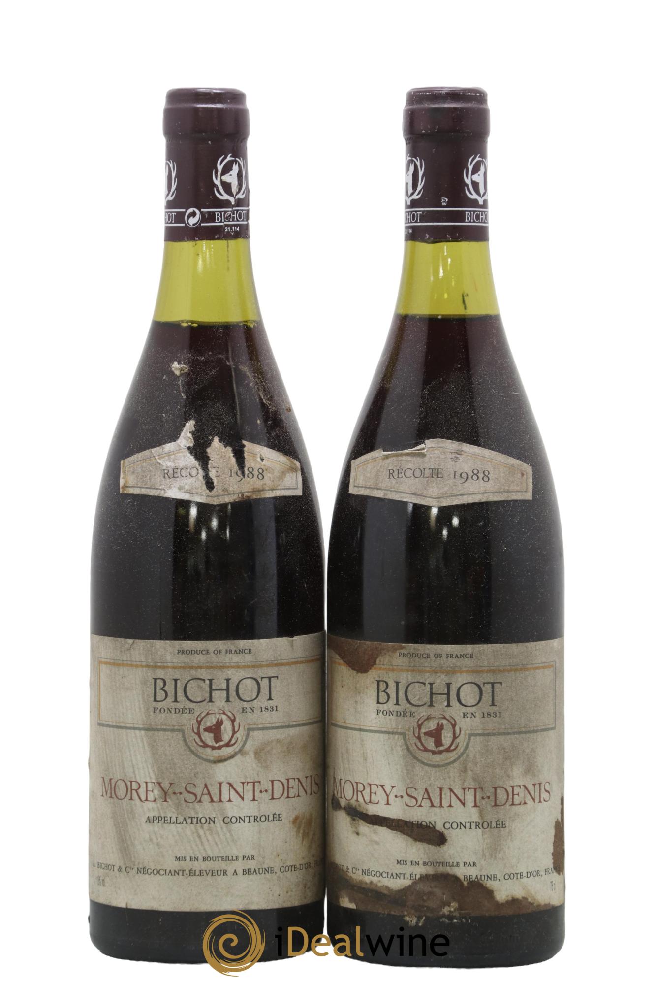 Morey-Saint-Denis Albert Bichot 1988 - Lot de 2 bouteilles - 0