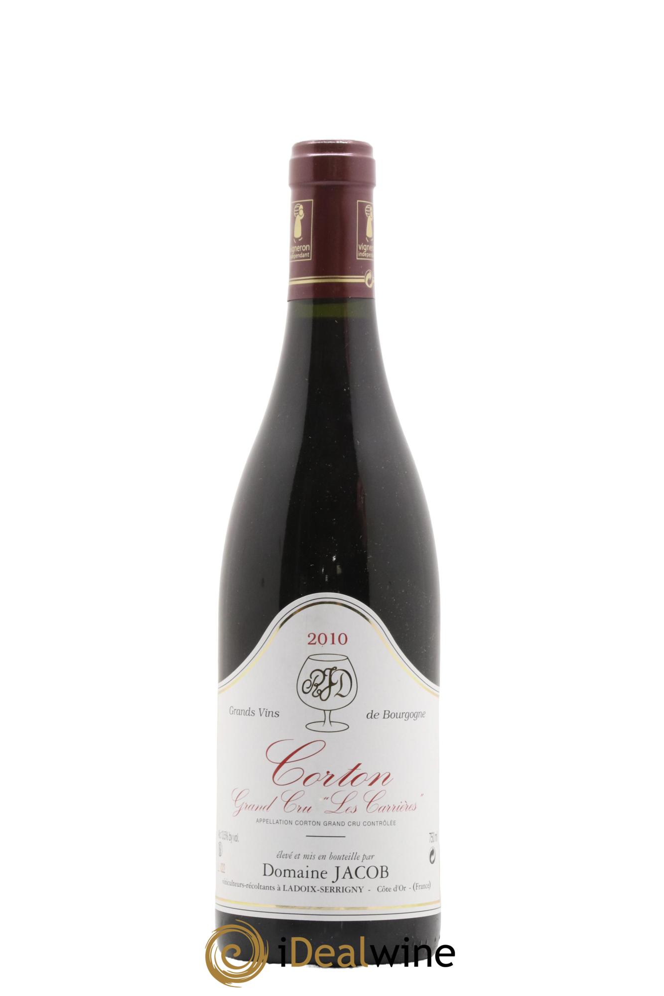 Corton Grand Cru Les Carrières Jacob (Domaine) 2010 - Lot de 1 bouteille - 0