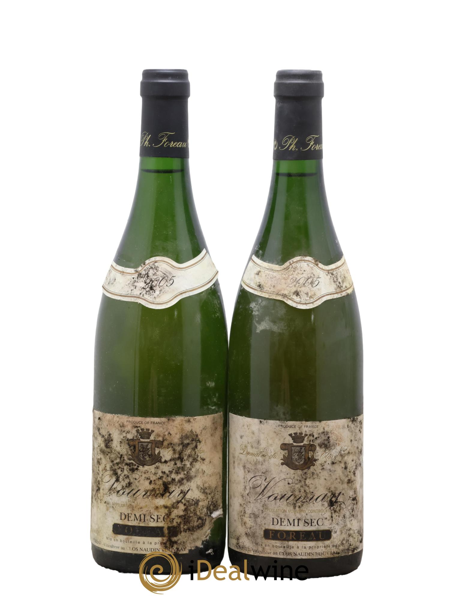 Vouvray Demi-Sec Clos Naudin - Philippe Foreau 2005 - Lot de 2 bouteilles - 0