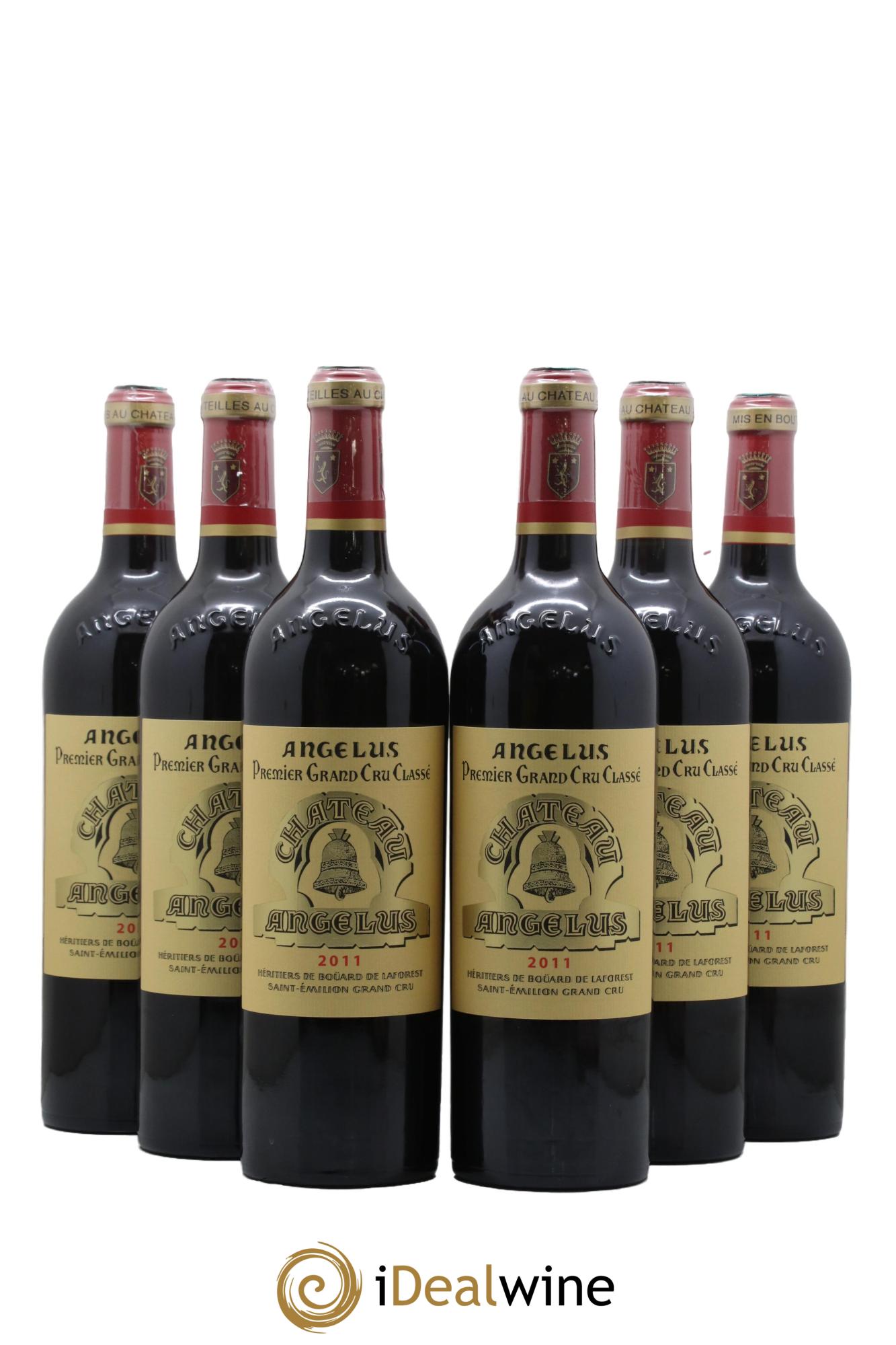 Château Angélus 1er Grand Cru Classé A 2011 - Lotto di 6 bottiglie - 0
