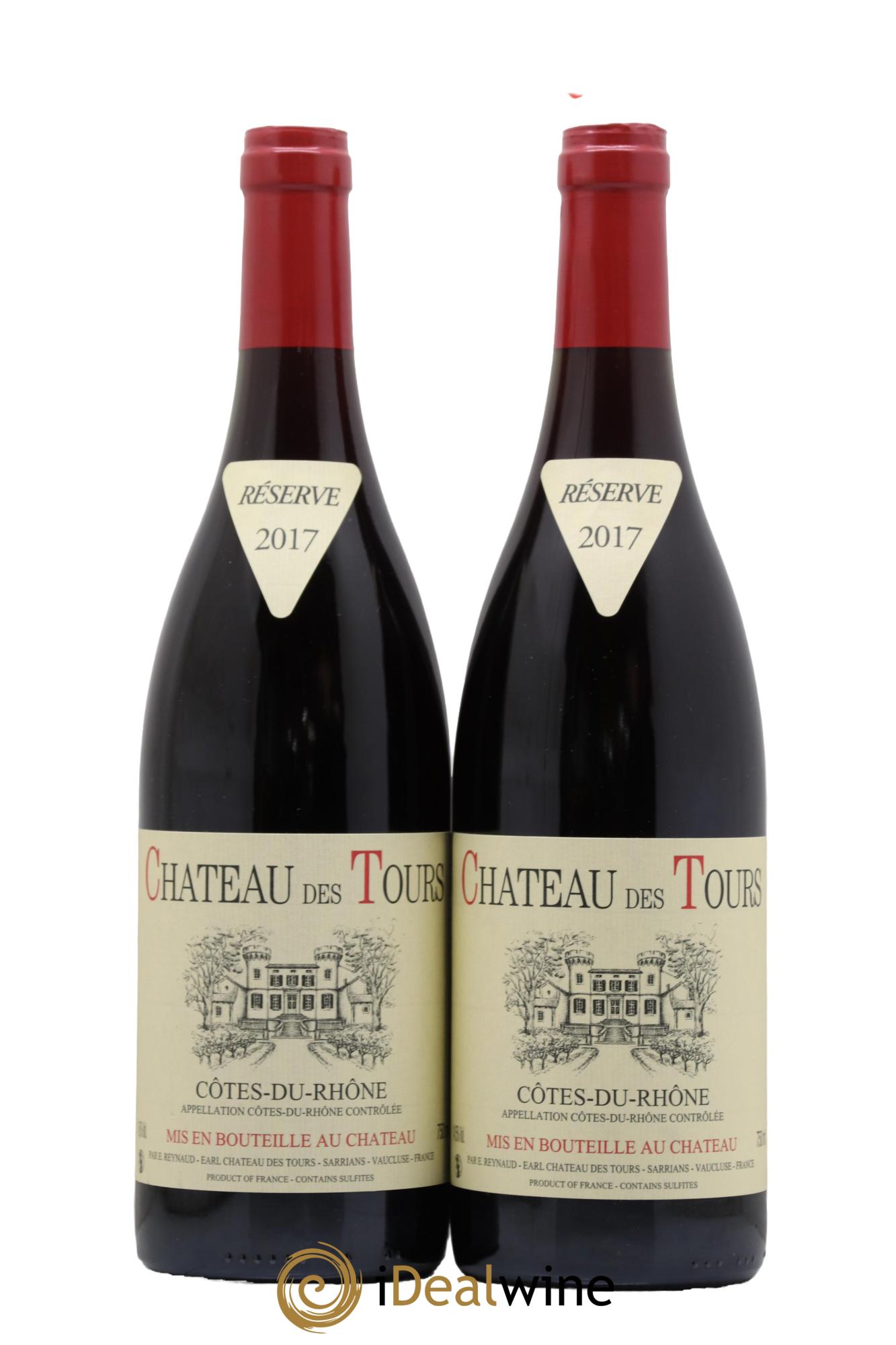 Côtes-du-Rhône Château des Tours Emmanuel Reynaud 2017 - Lot de 2 bouteilles - 0