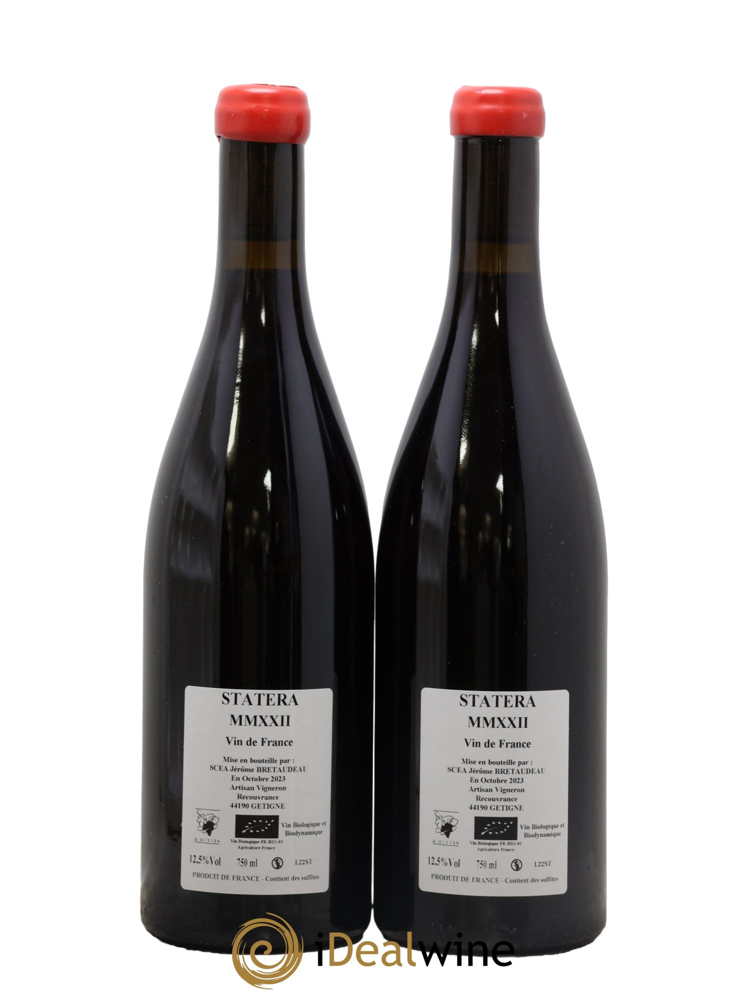 Vin de France Statera Jérôme Bretaudeau - Domaine de Bellevue 2022 - Lot de 2 bouteilles - 1