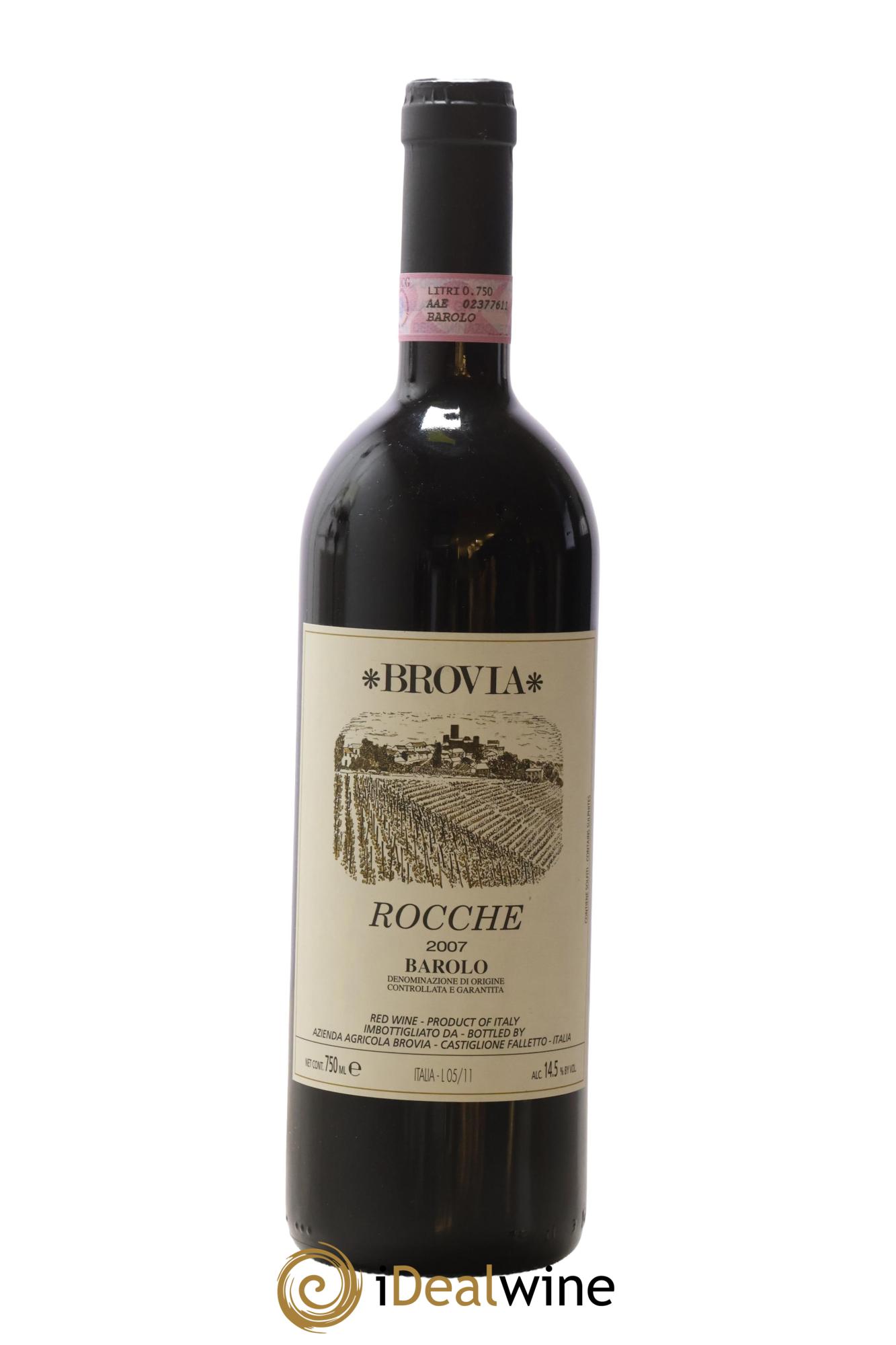 Barolo DOCG Rocche di Castiglione Brovia 2007 - Lot of 1 bottle - 0