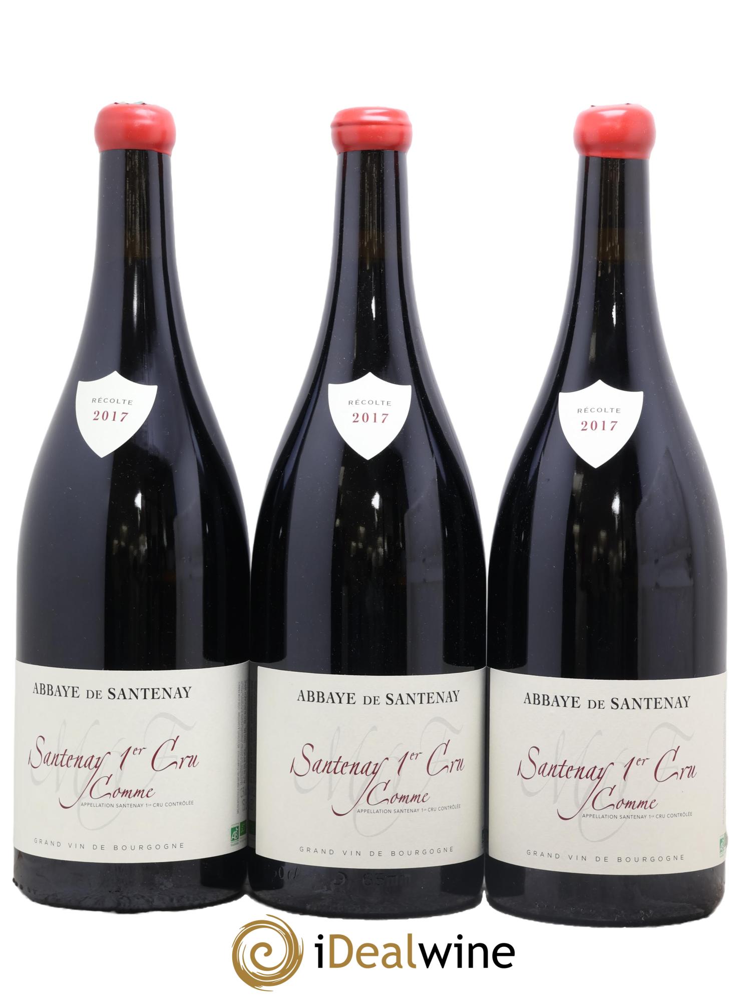 Santenay 1er Cru Comme Abbaye De Santenay 2017 - Lot de 3 magnums - 0