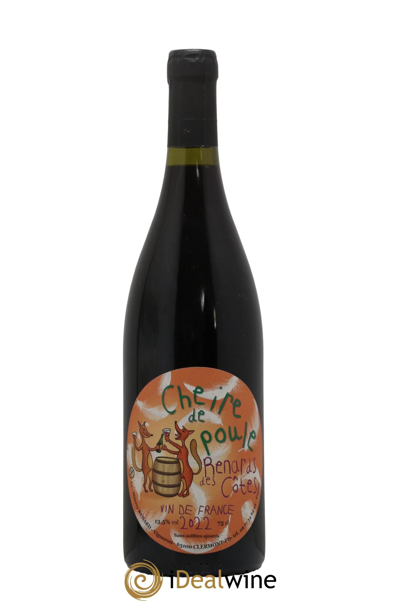 Vin de France Cheire de Poule Renards des Côtes Thierry Renard 2022 - Lot de 1 bouteille - 0