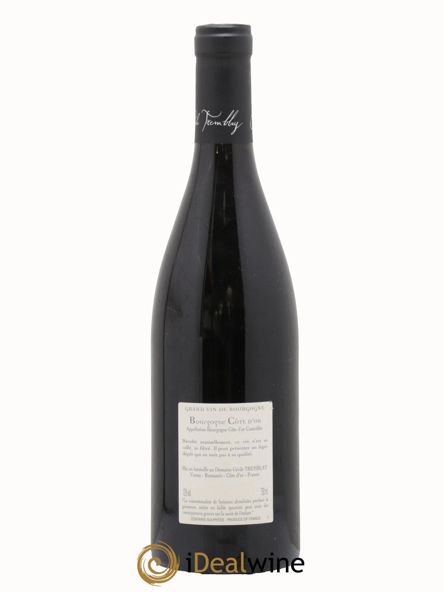 Bourgogne Côte-d'Or Cécile Tremblay 2017 - Lot of 1 bottle - 1