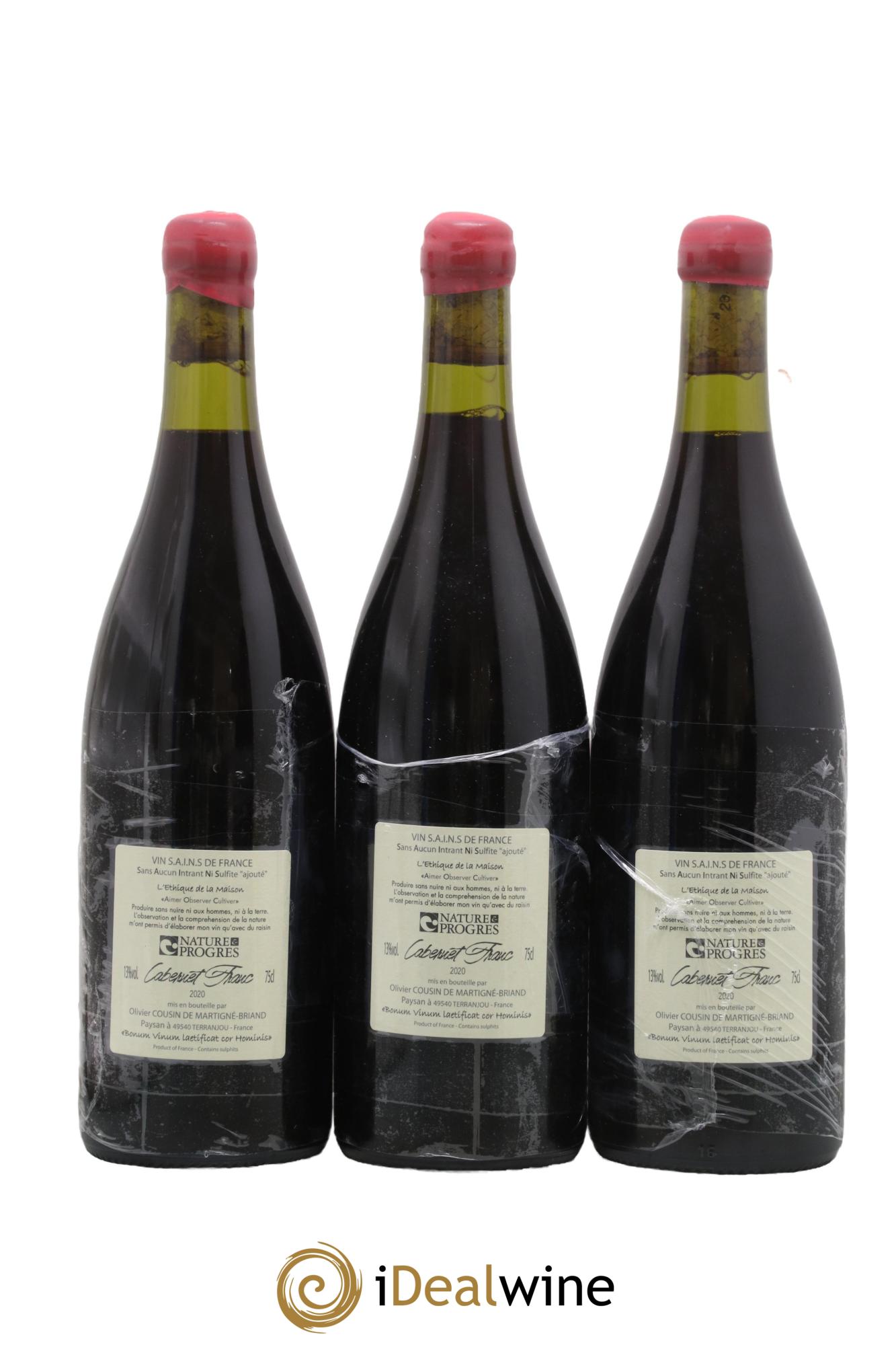 Vin de France Martigné-Birand Olivier Cousin Le Franc 2020 - Lot of 3 bottles - 1