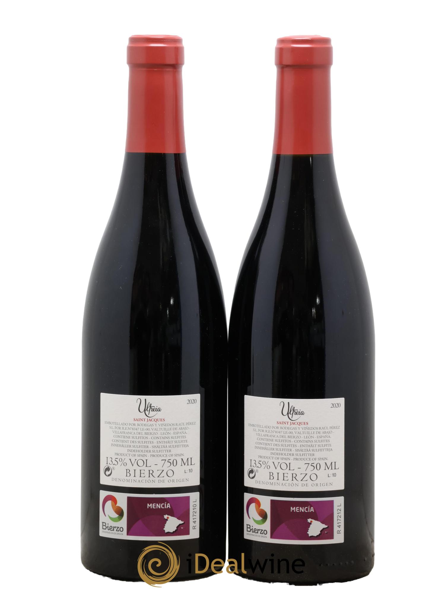 Bierzo DO Ultreia St Jacques R.Perez 2020 - Lot of 2 bottles - 1