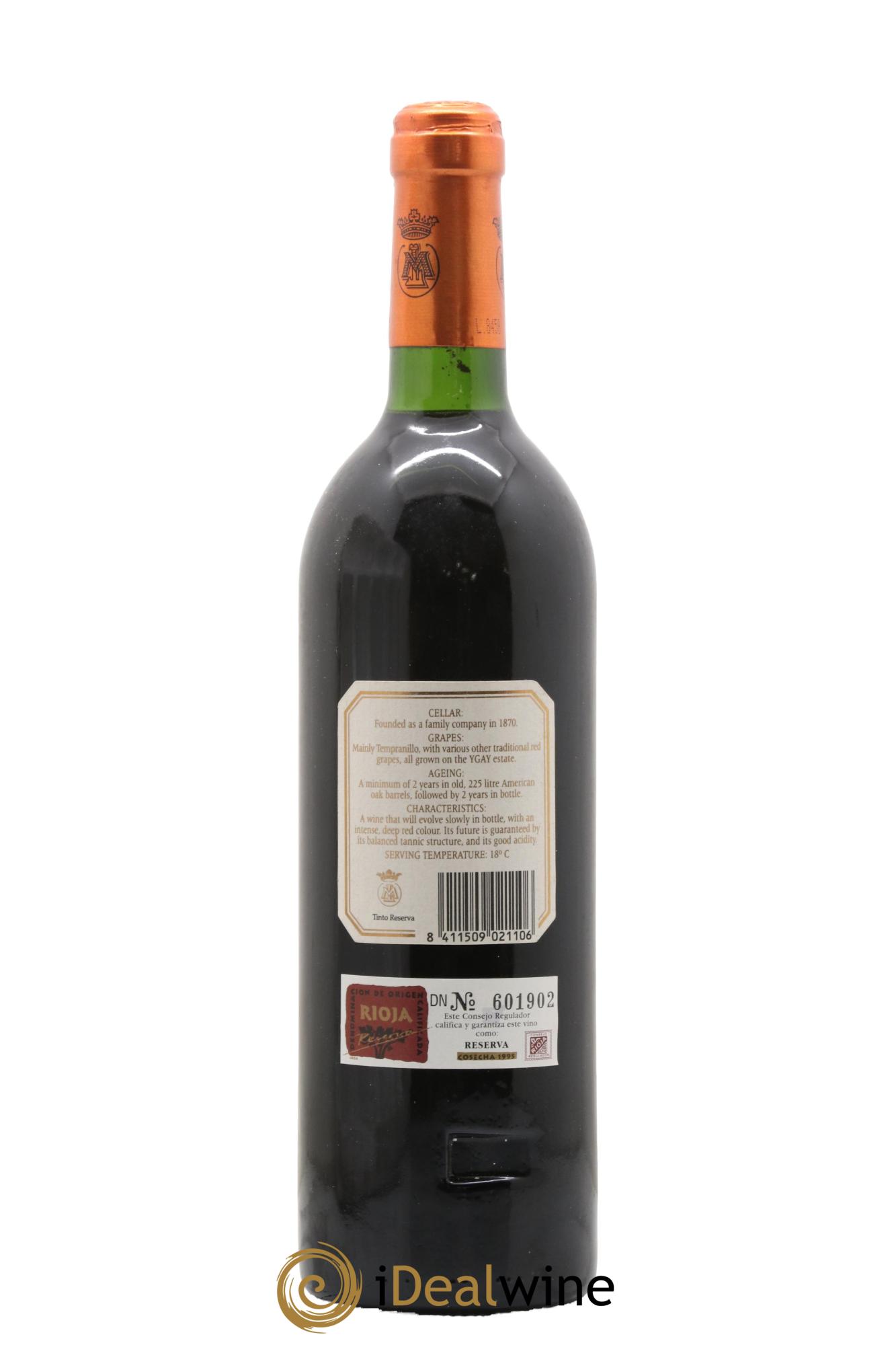 Rioja DOCA Reserva Castillo Ygay Marqués de Murrieta 1995 - Lot de 1 bouteille - 1