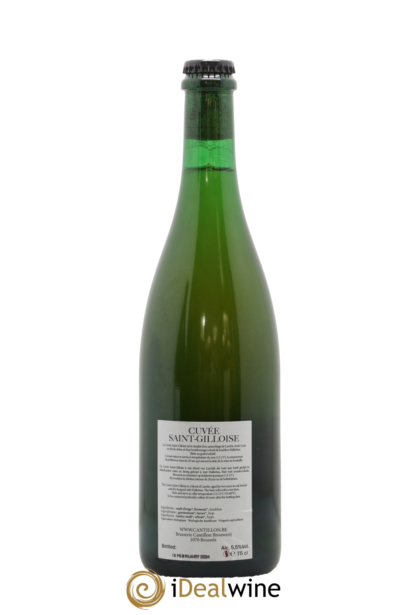 Bière Gueuze Cantillon Cuvée Saint-Gilloise (bottled2024) - Lot de 1 bouteille - 1