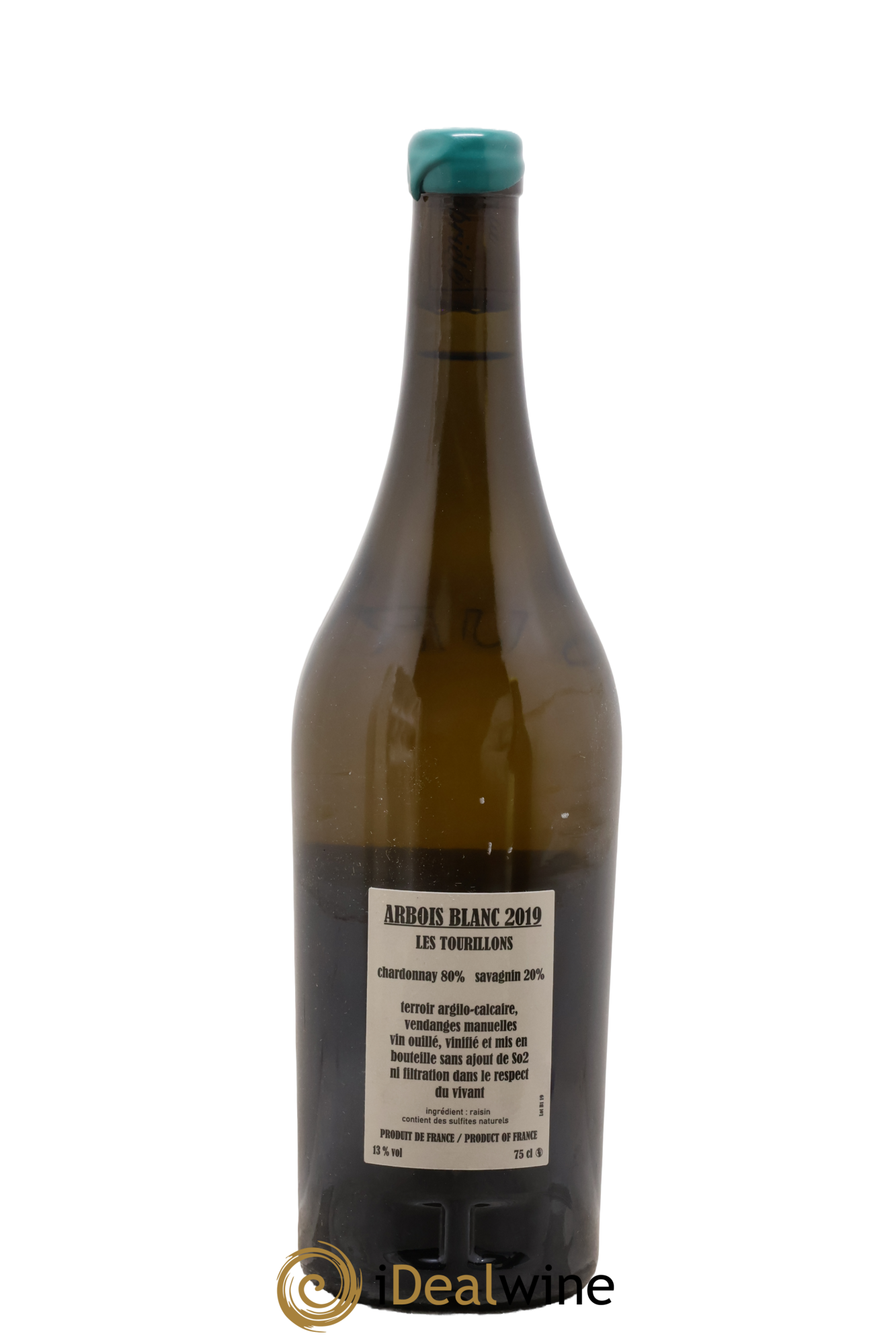 Arbois Chardonnay Savagnin Les Tourillons Adeline Houillon & Renaud Bruyère 2019 - Lot de 1 bouteille - 1