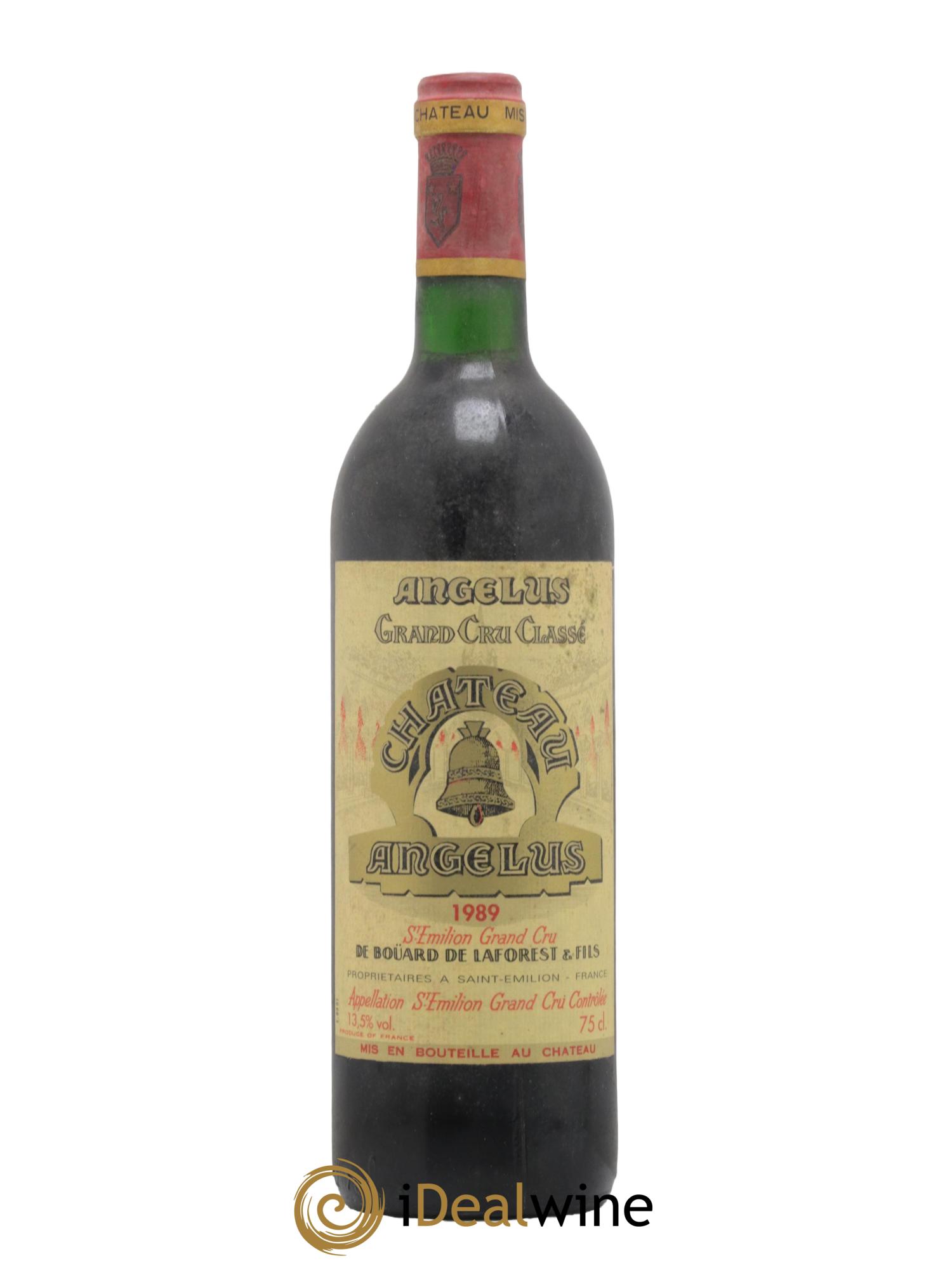 Château Angélus 1er Grand Cru Classé A 1989 - Lot de 1 bouteille - 0